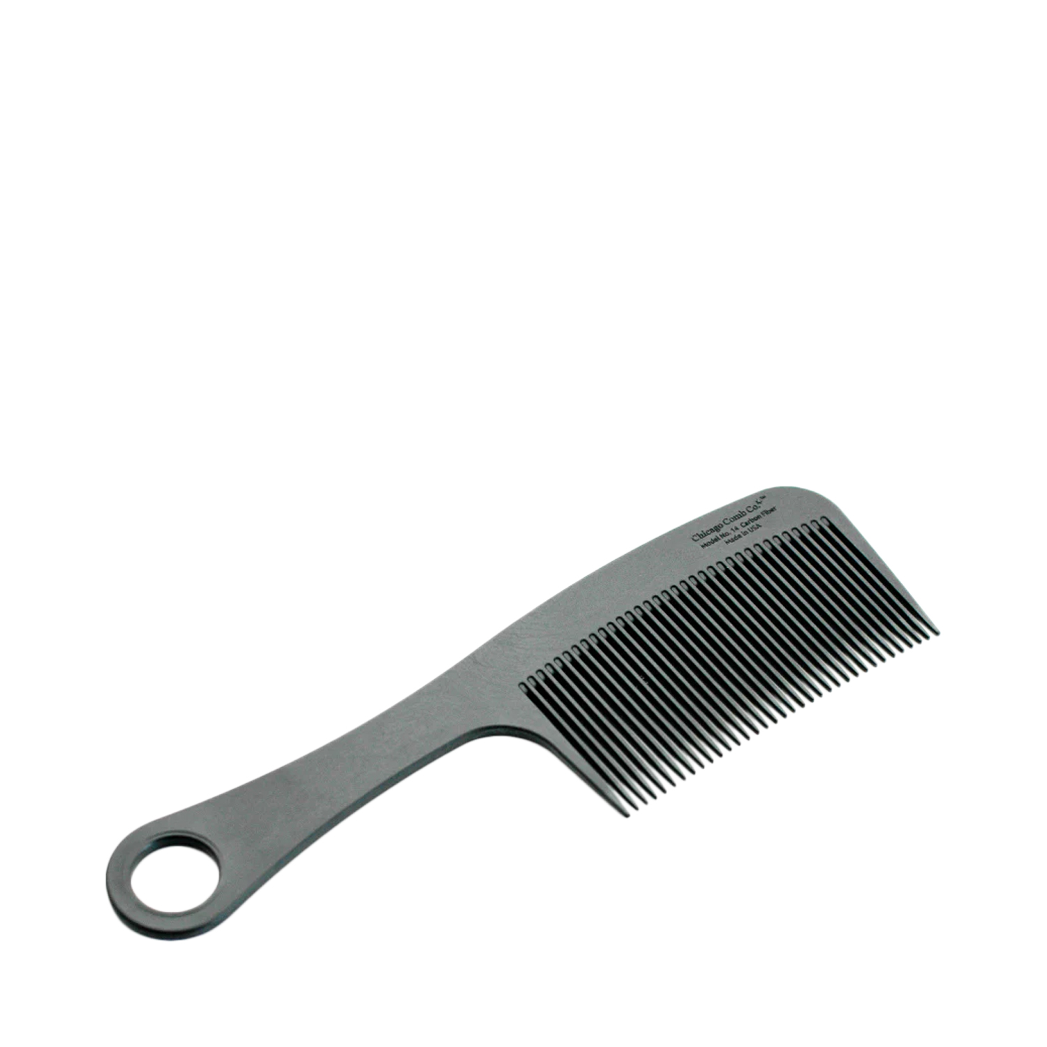 Chicago Comb - Model No. 14 - Carbon Fiber - Handgefertigter Kamm aus Kohlefasern