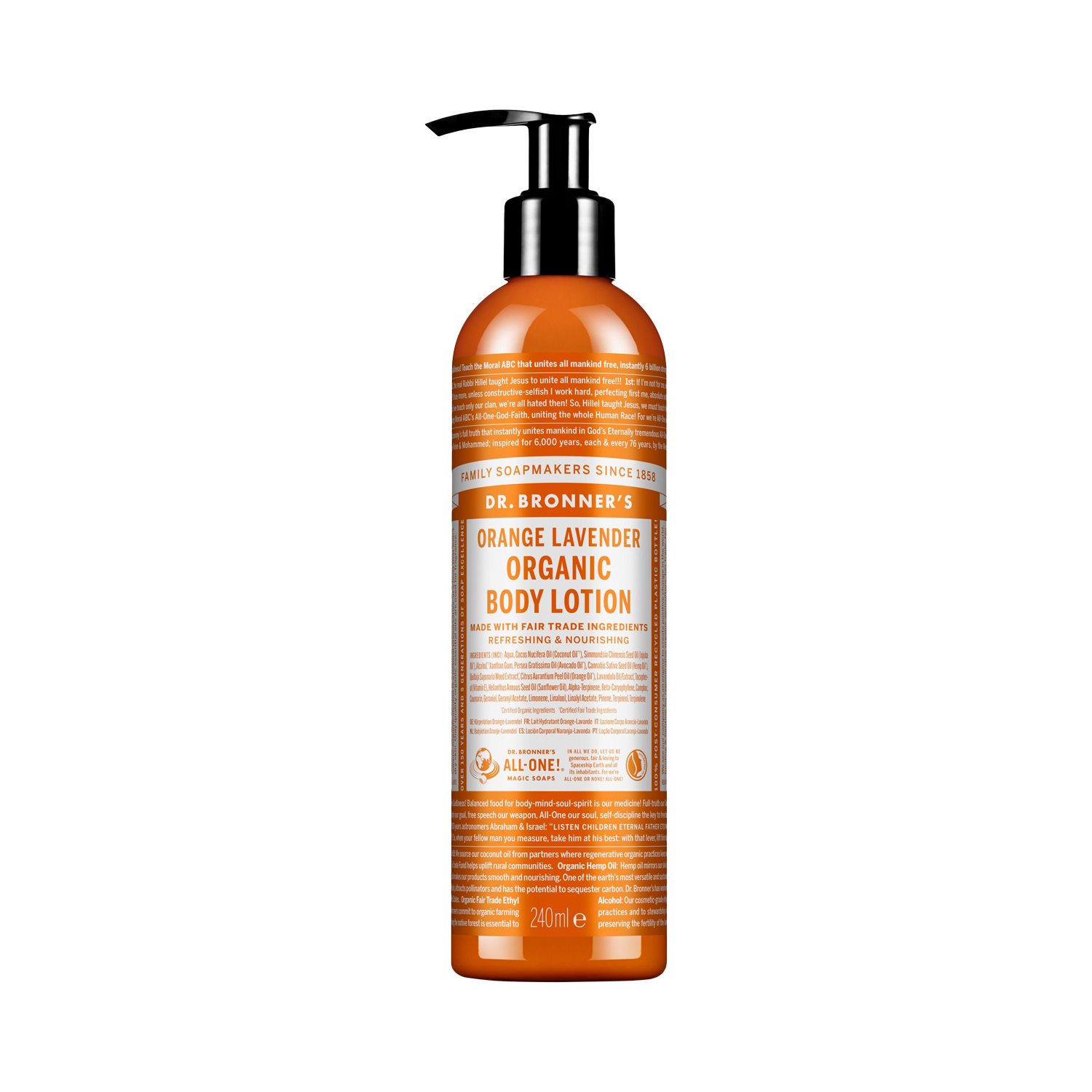 Dr. Bronner's - Lotion Orange Lavendel - Biologische Körperlotion