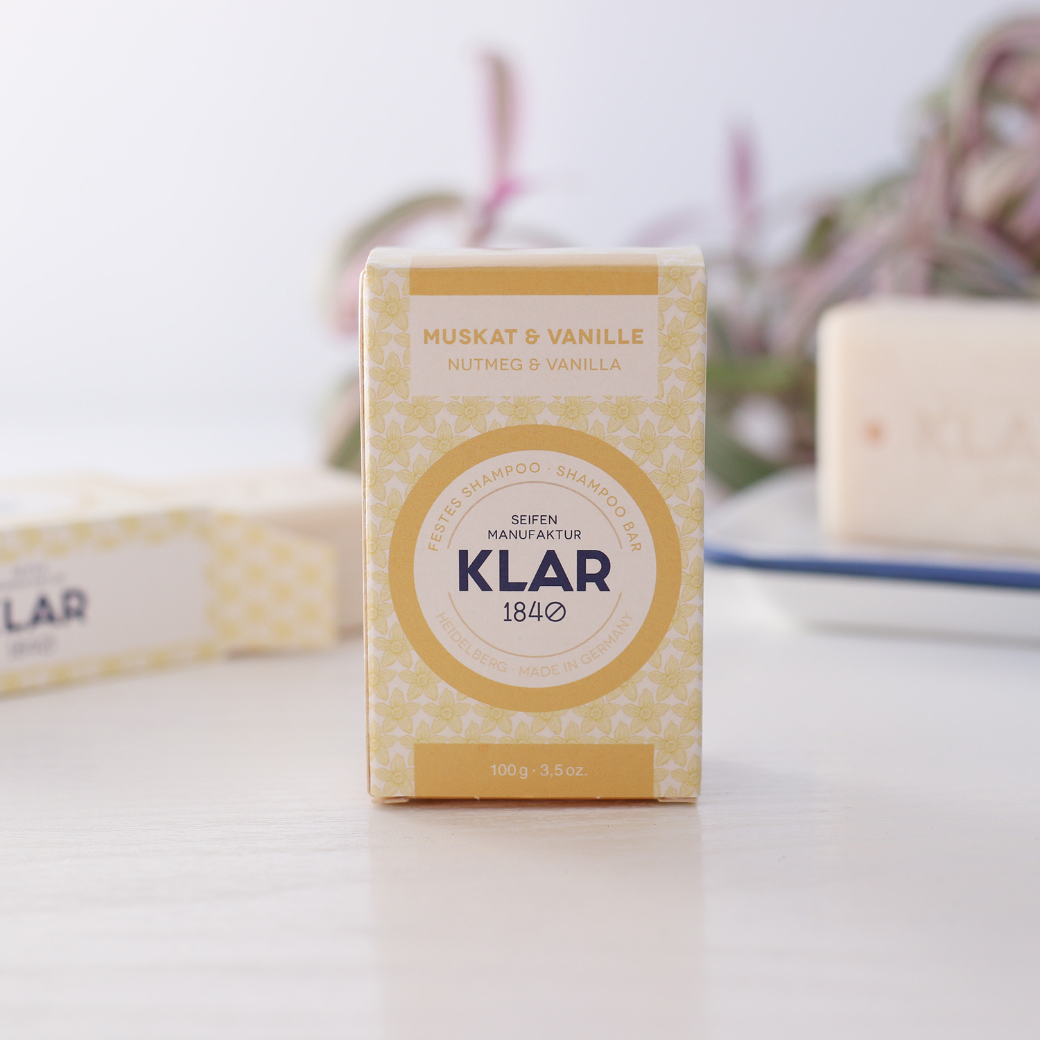 Klar's - Festes Shampoo - Muskat & Vanille - für normales Haar