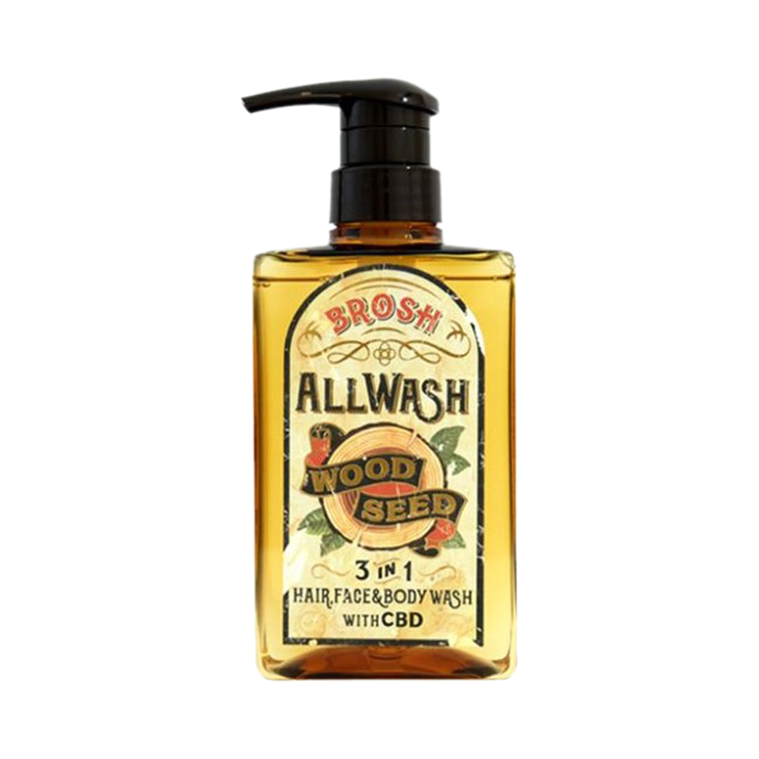 Brosh - 3 in 1 - Hair, Face & Body Wash - Allwash Wood Seed