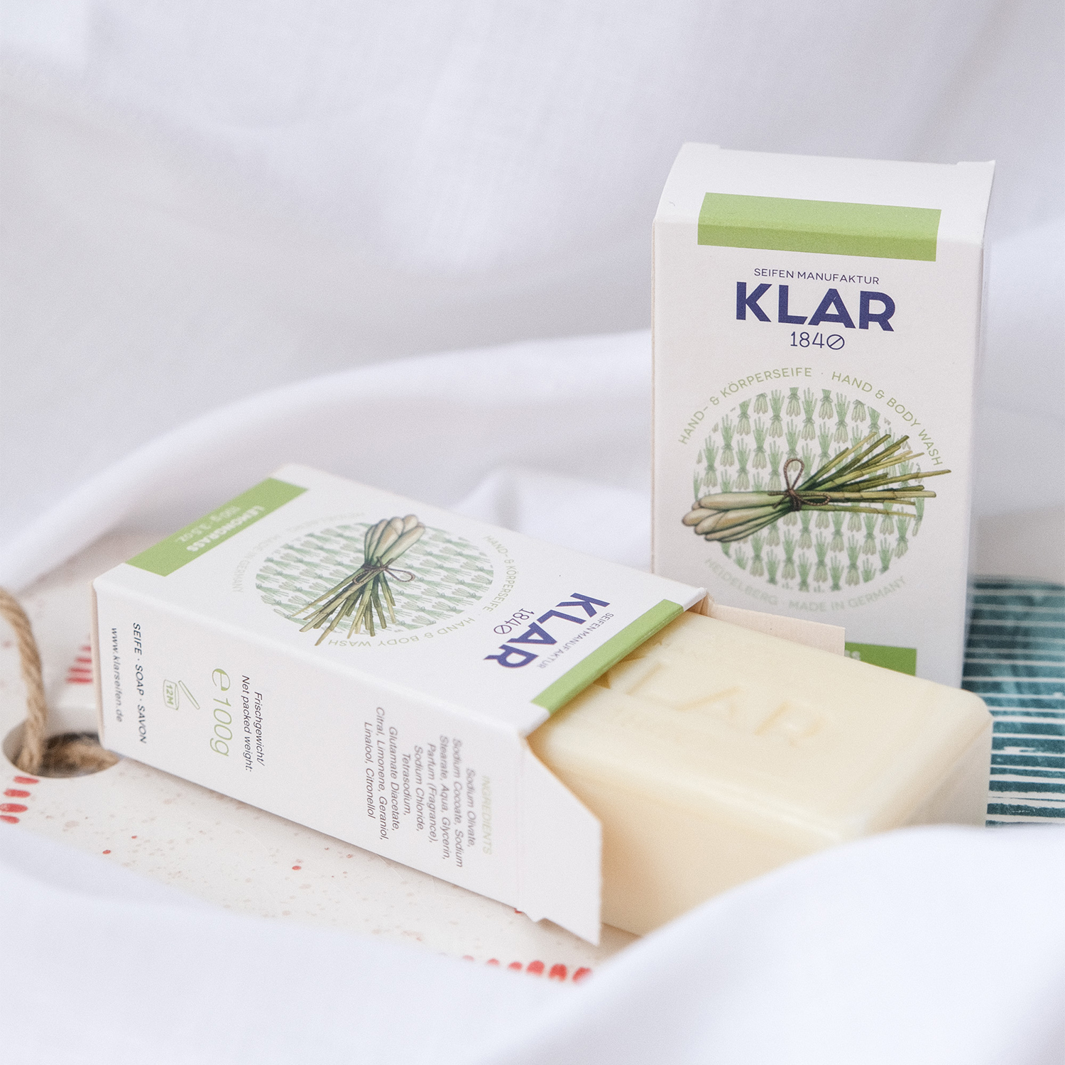 Klar's - Hand- & Körperseife - Lemongrass - ohne Palmöl