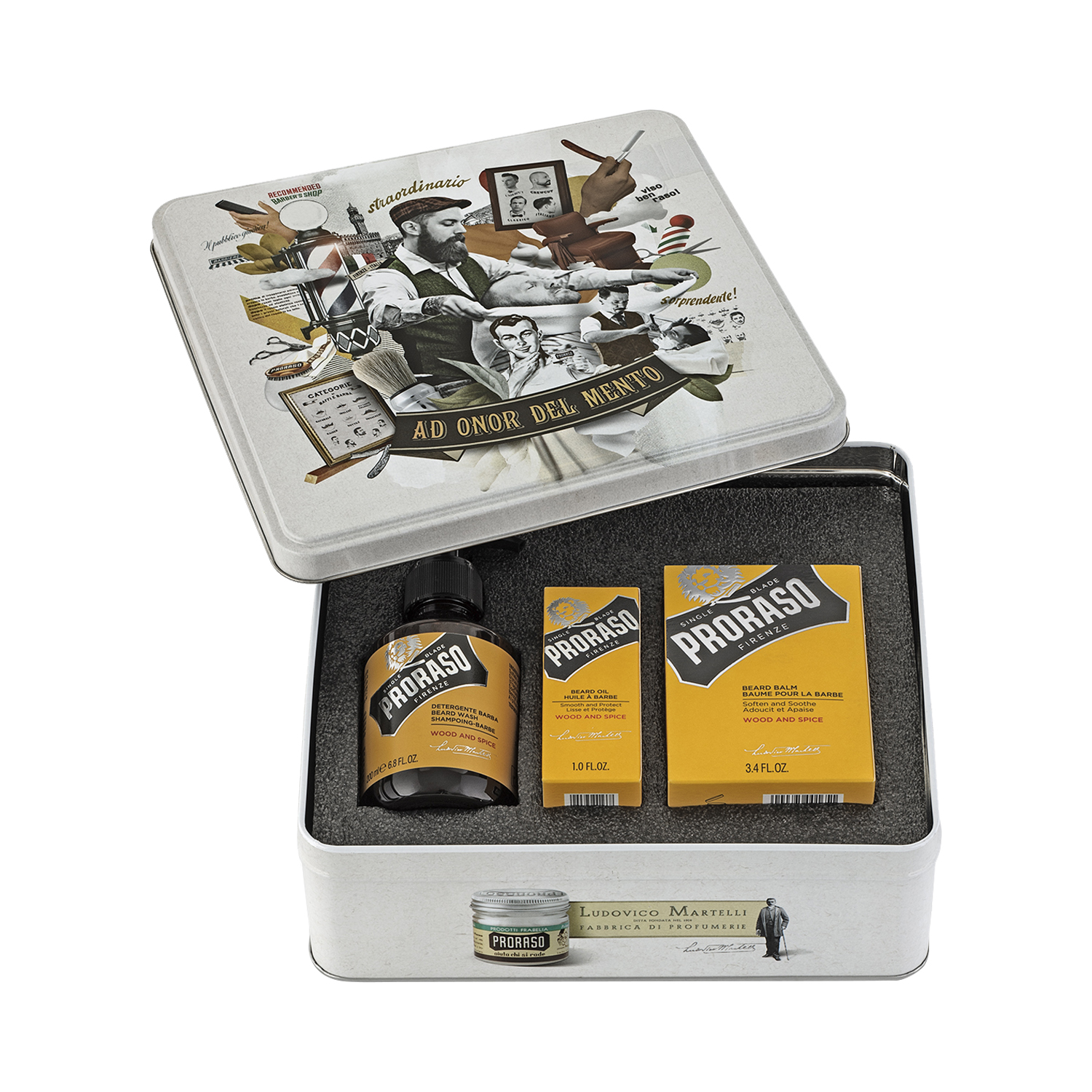Proraso - Beard Kit Wood & Spice - 3-teiliges Bartpflege Set