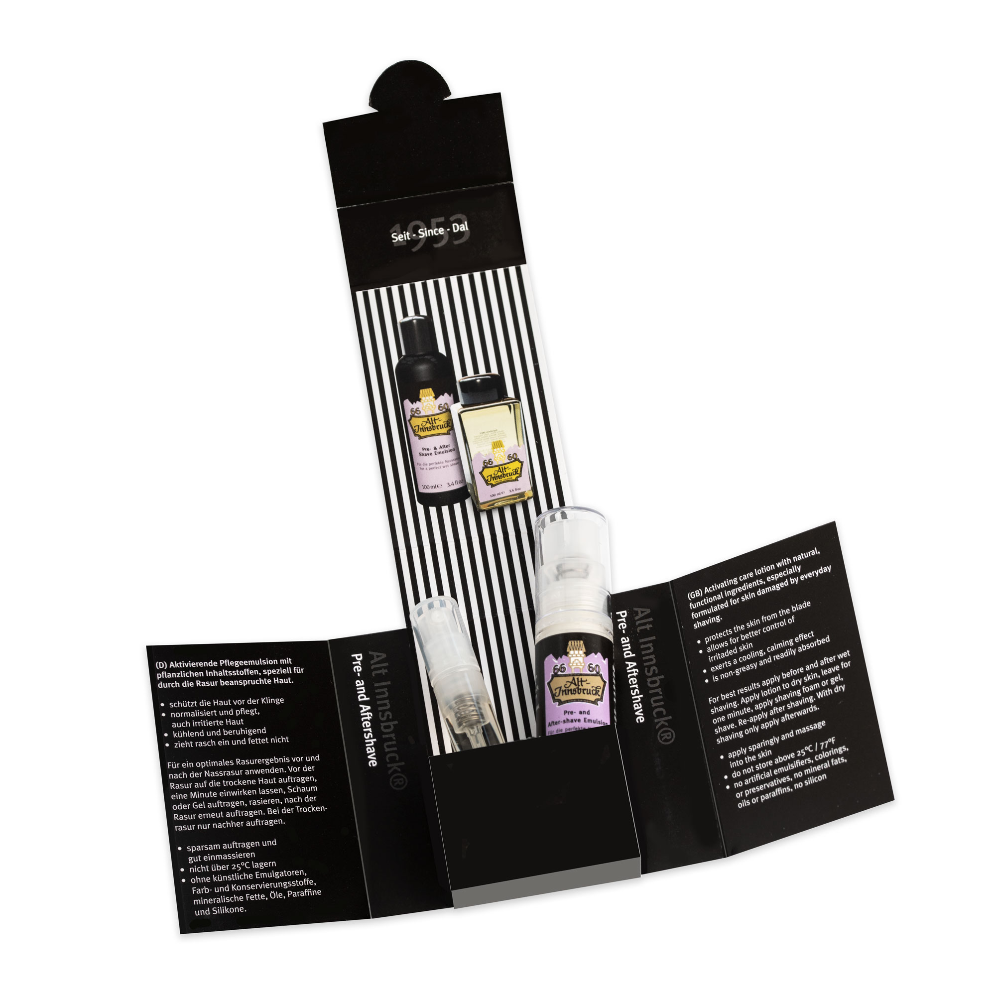 Probe - Alt-Innsbruck - Muster Set Eau de Cologne & Pre/After Shave Emulsion