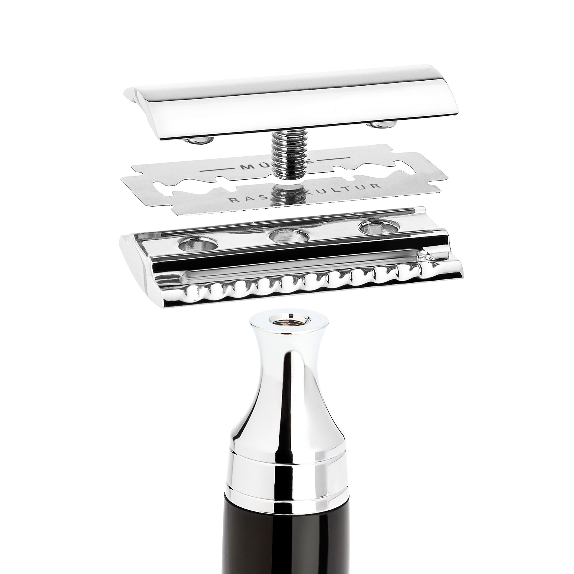 MÜHLE - Rasierhobel - STYLO Serie - Edelharz schwarz