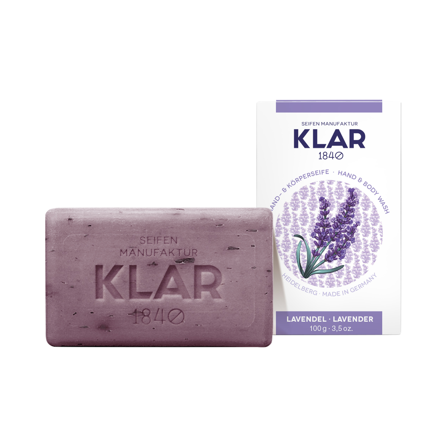 Klar's - Hand- & Körperseife - Lavendel - ohne Palmöl