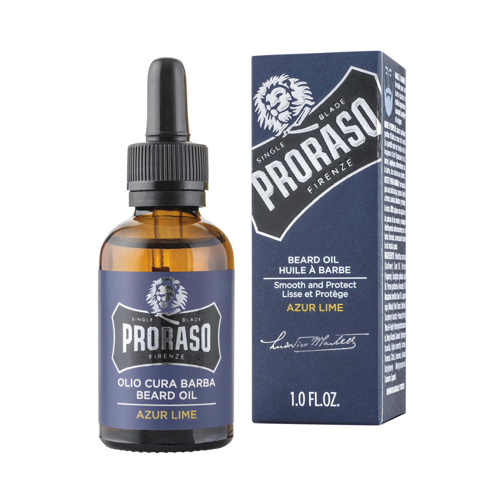 Proraso - Beard Oil - Bartöl - Azur Lime - SINGLE BLADE