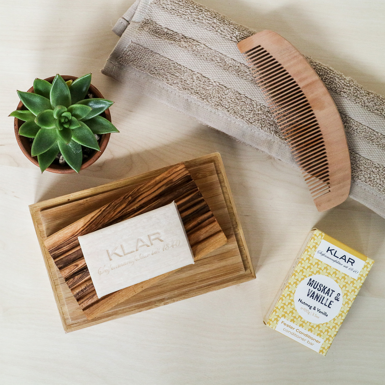Klar's - Festes Shampoo - Muskat & Vanille - für normales Haar