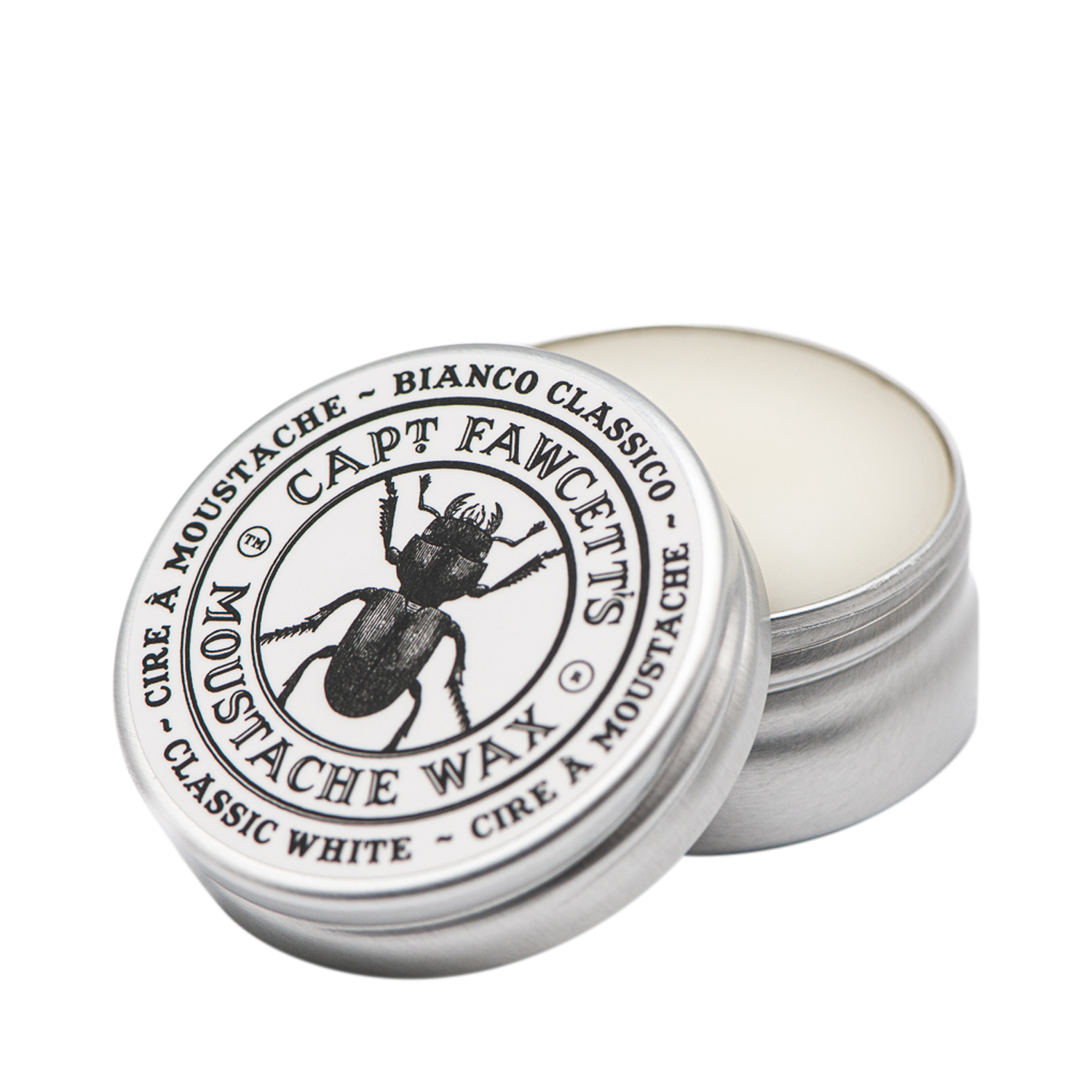 Captain Fawcett - Moustache Wax - Bianco Classico