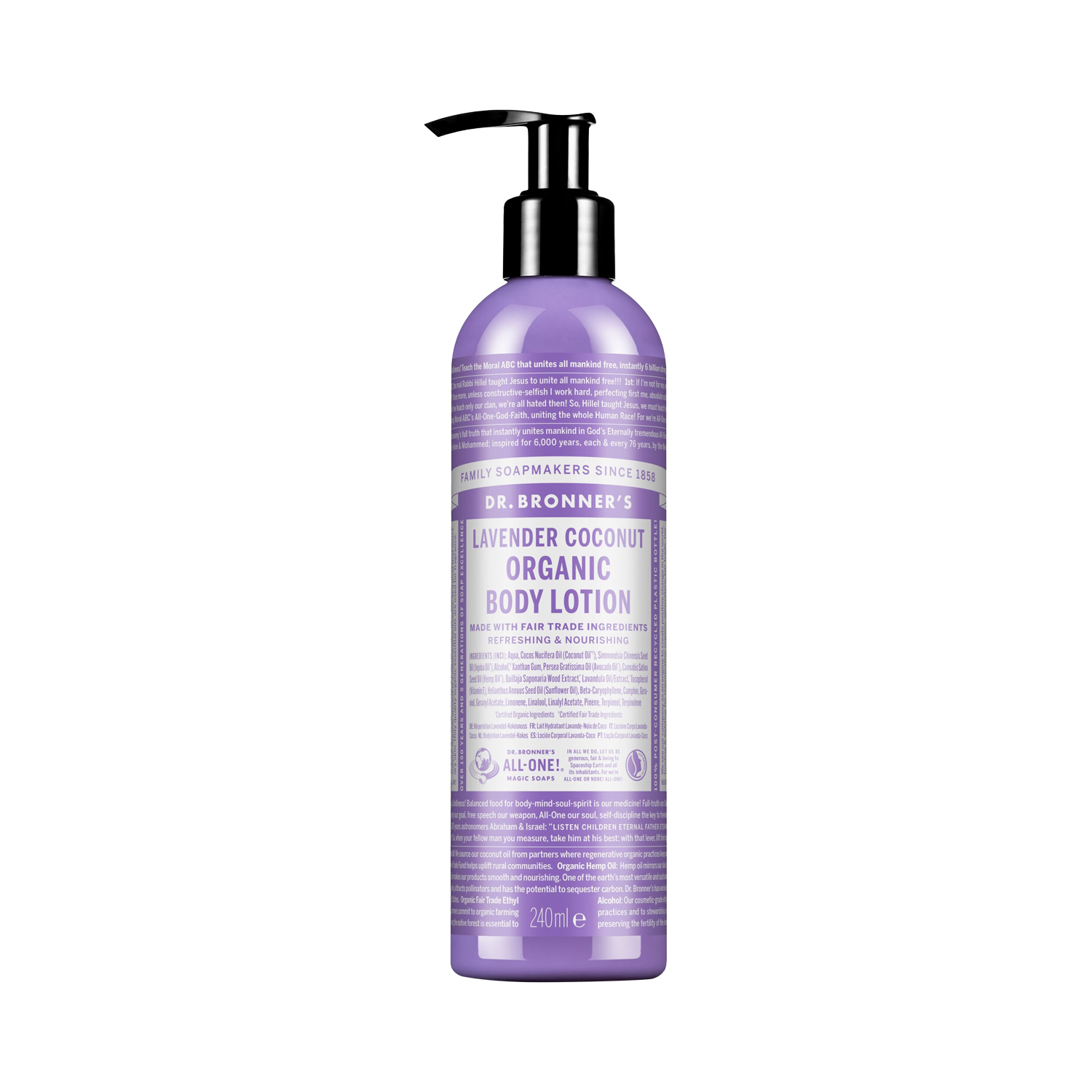 Dr. Bronner's - Lotion Lavendel Kokosnuss - Biologische Körperlotion