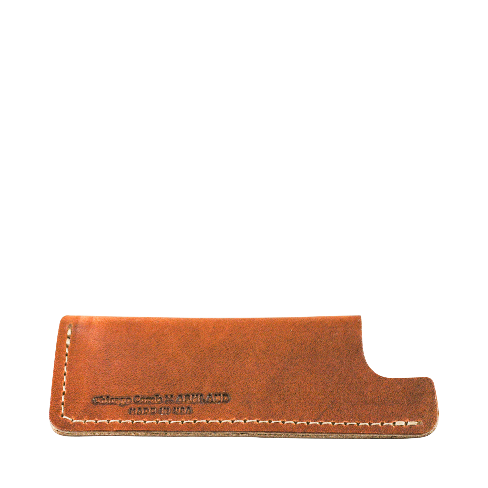 Chicago Comb - Leder-Etui, braun, für Kamm No. 2 (kurz)