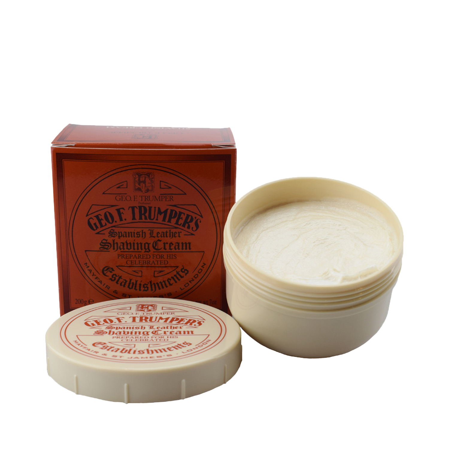 Geo. F. Trumper - Spanish Leather - Rasiercreme im Tiegel