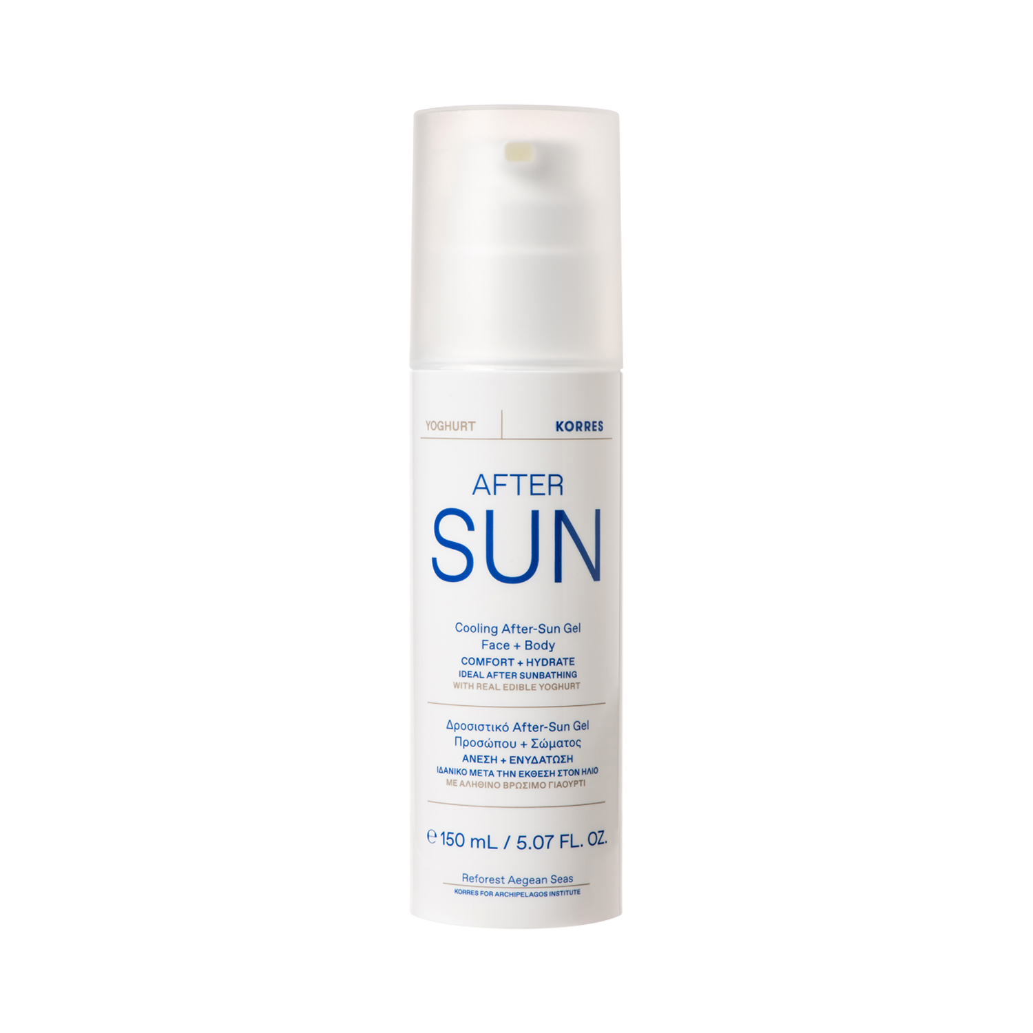 Korres - YOGHURT - Cooling After Sun Gel Face & Body - After Sun Gel für Gesicht und Körper