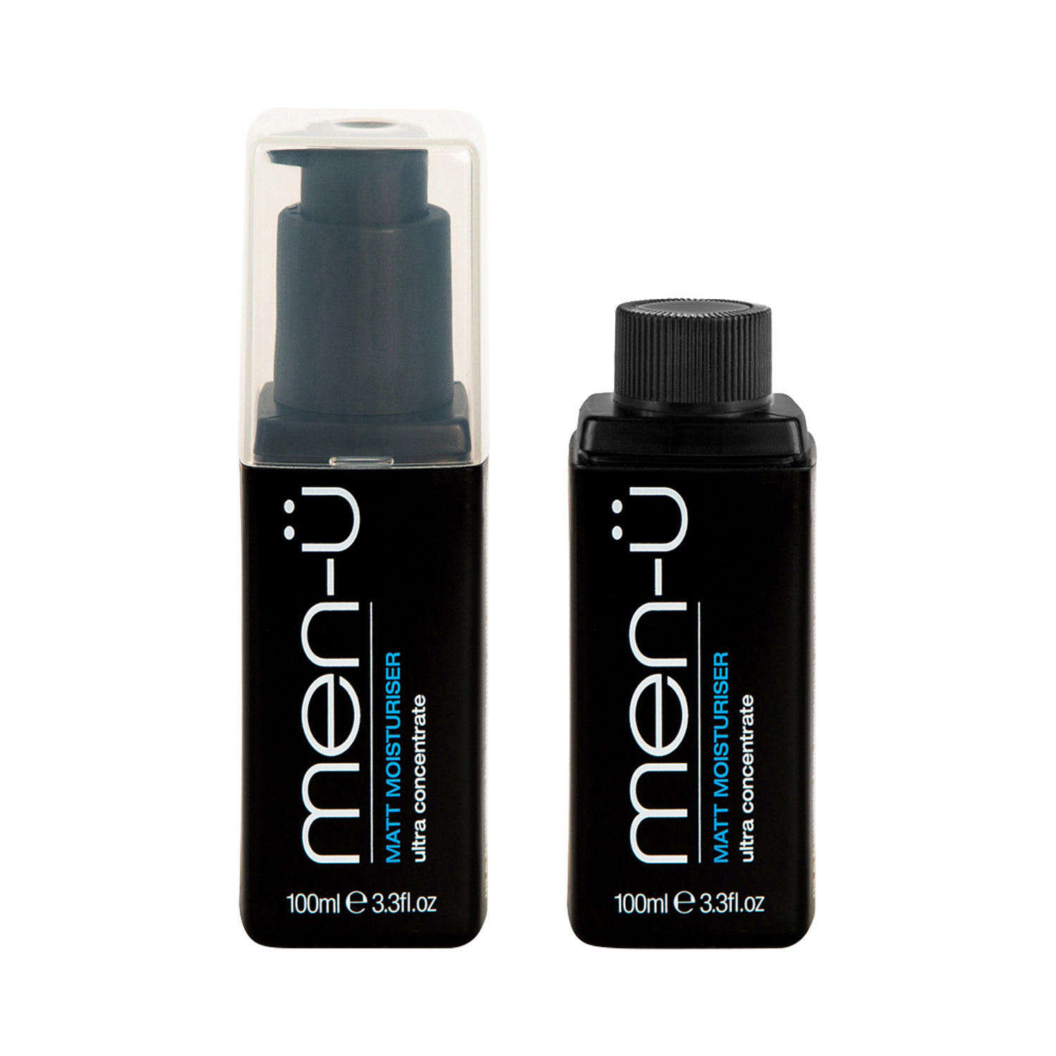 men-ü - Matt Moisturiser Refill Kit - Mattierende Feuchtigkeitscreme Starter- & Nachfüll-Set