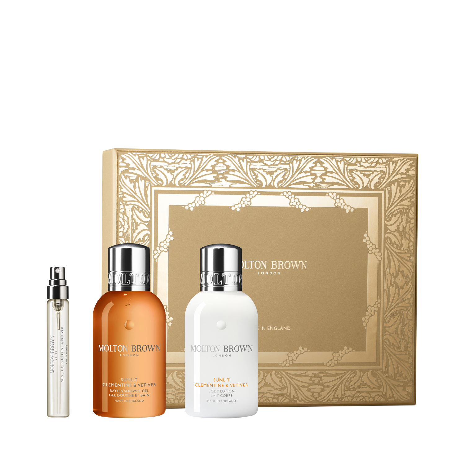 Molton Brown - Sunlit Clementine & Vetiver - 3-tlg. Geschenkset