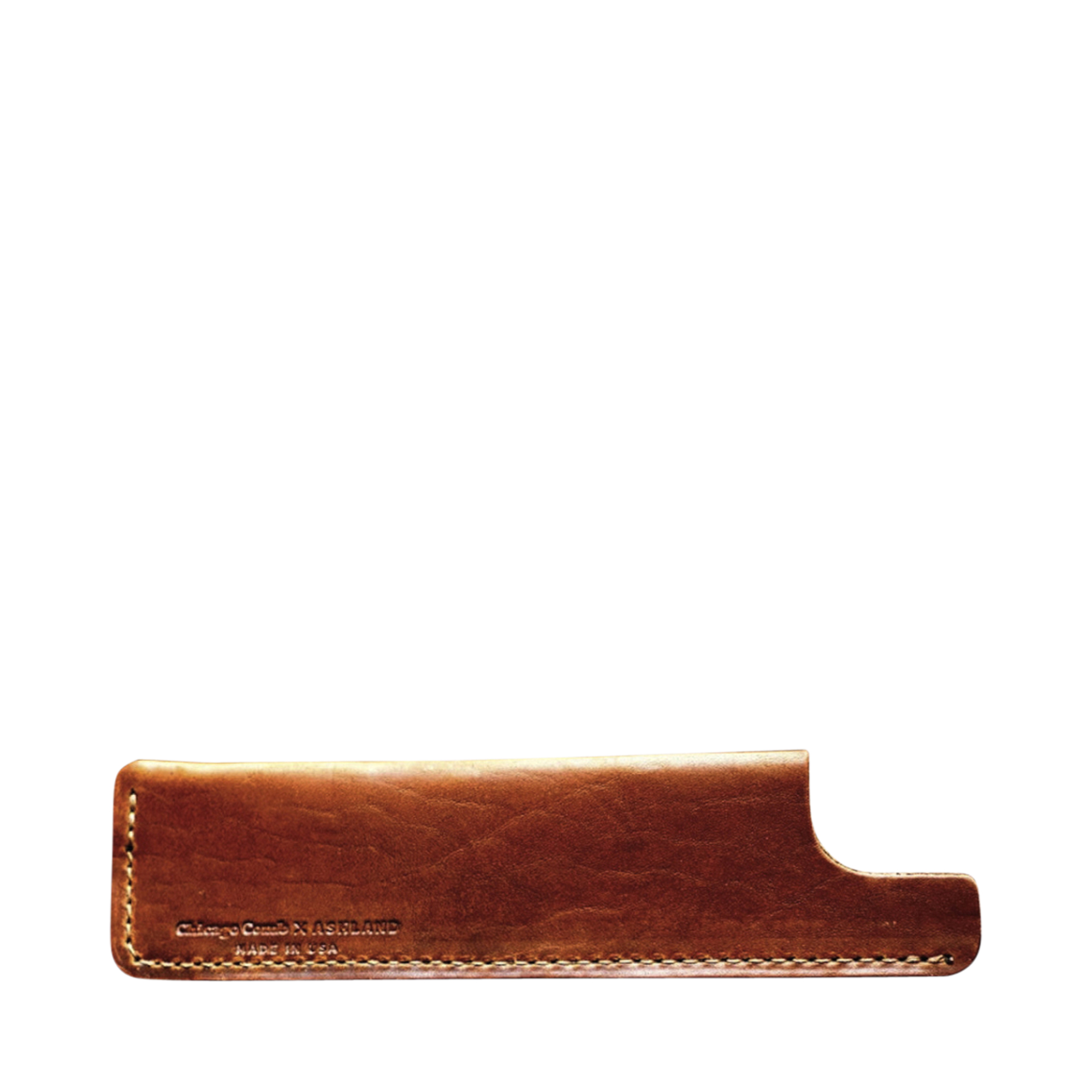 Chicago Comb - Leder-Etui, braun, für Kamm No. 1 (lang)