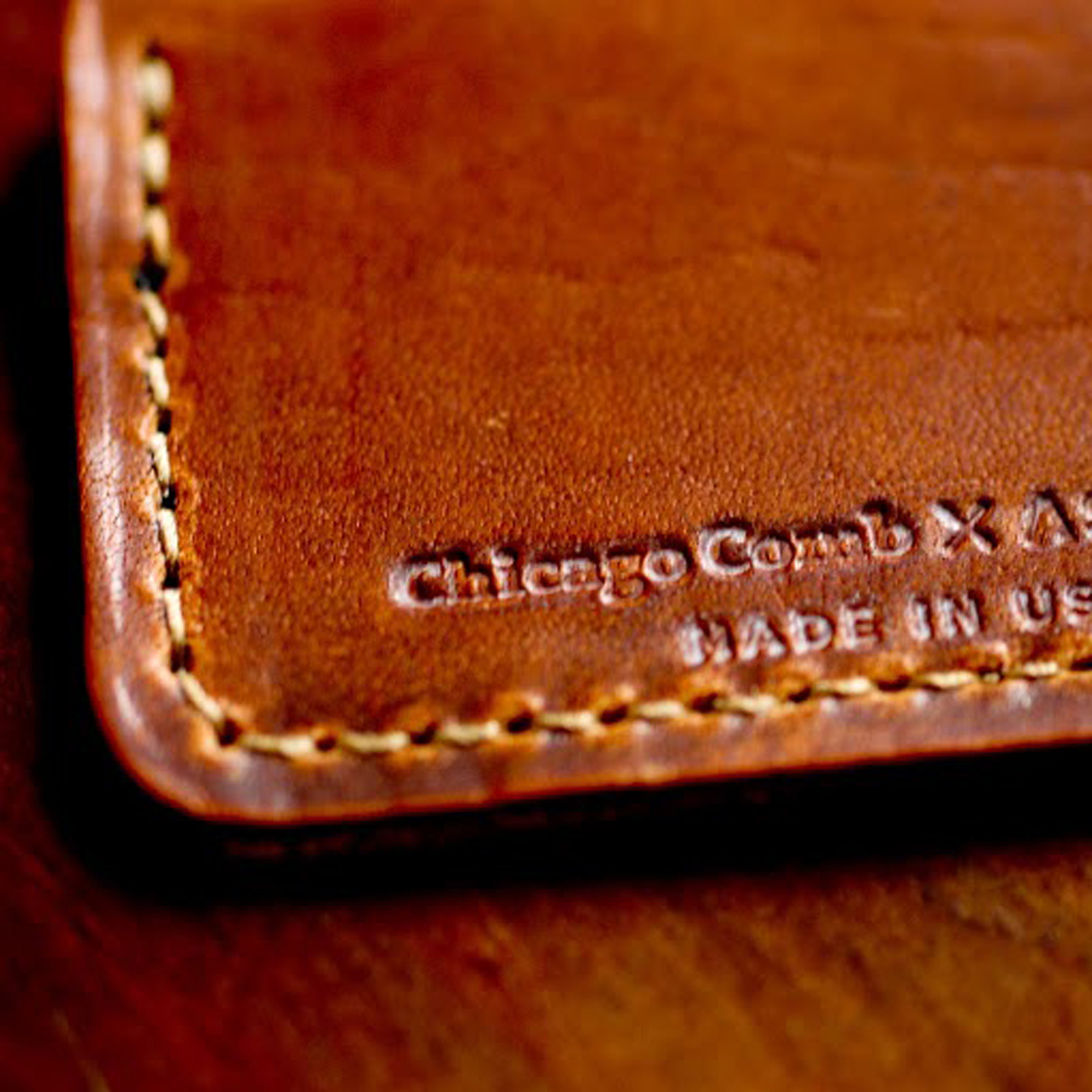 Chicago Comb - Leder-Etui, braun, für Kamm No. 2 (kurz)