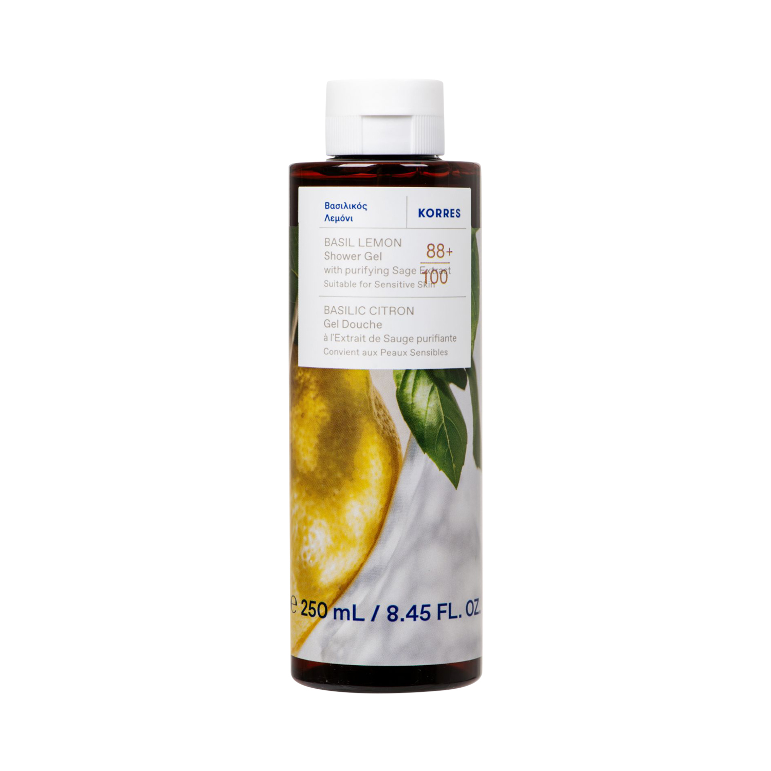 Korres - Basil Lemon Showergel - Revitalisierendes Duschgel mit Basilikum und Zitrone