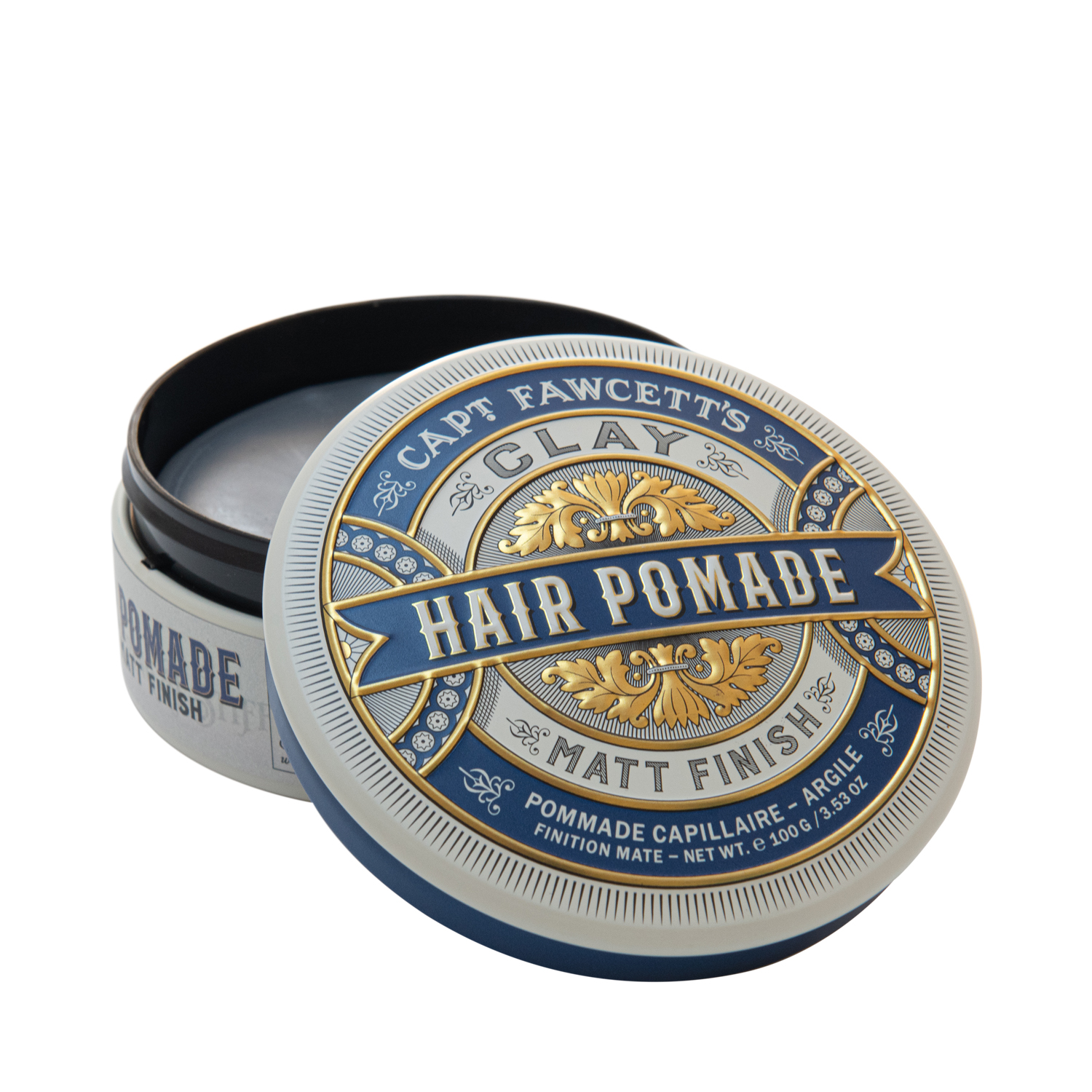 Captain Fawcett - Matt Clay Pomade - mittlerer Halt und mattes Finish