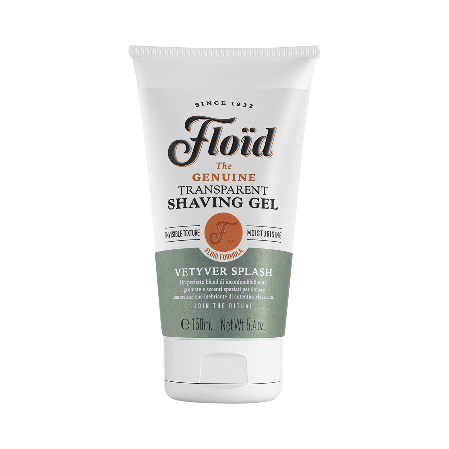 Floid - Genuine Transparent Shaving Gel Vetyver Splash - Rasiergel