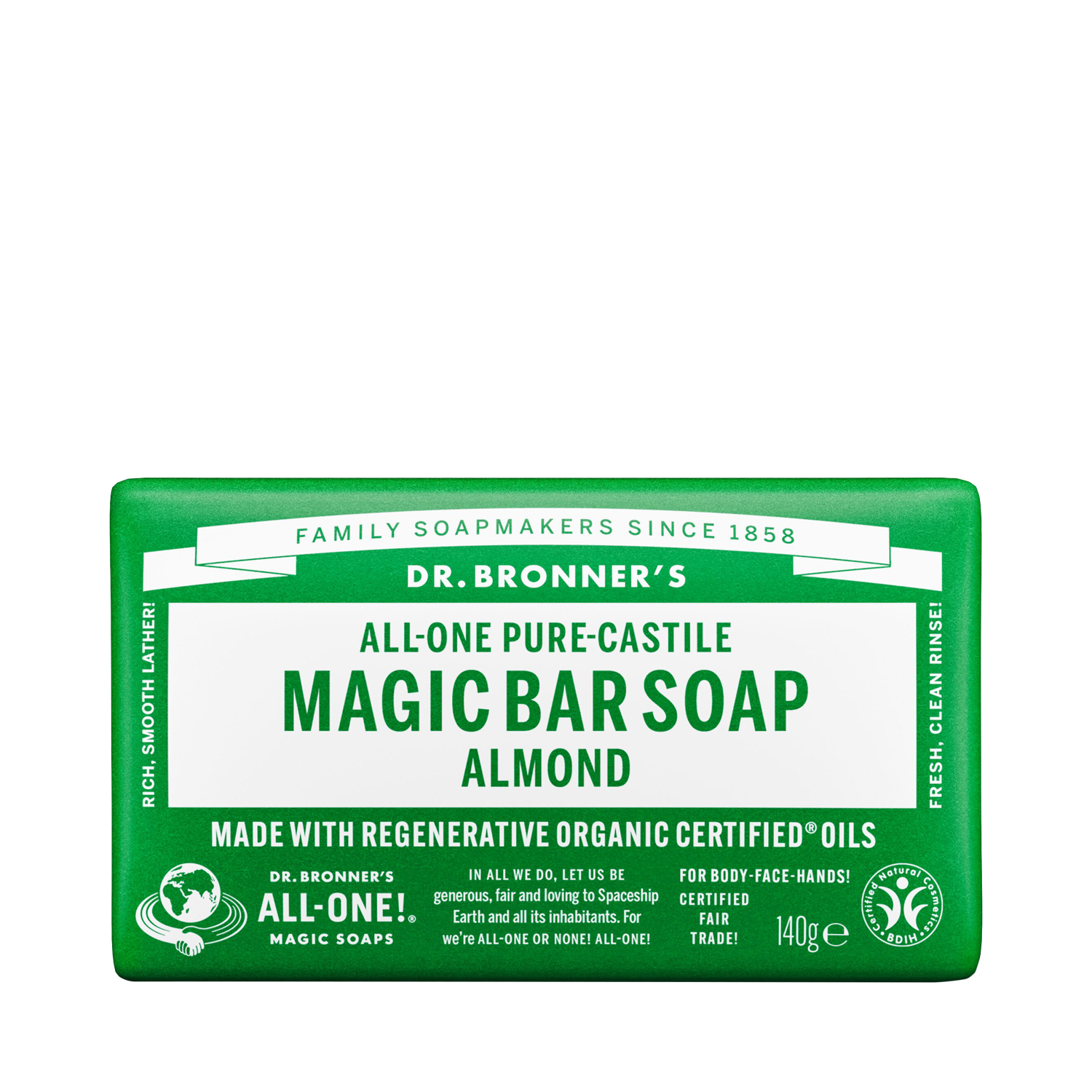 Dr. Bronner's - Bar Soap Mandel - Reine Naturseife