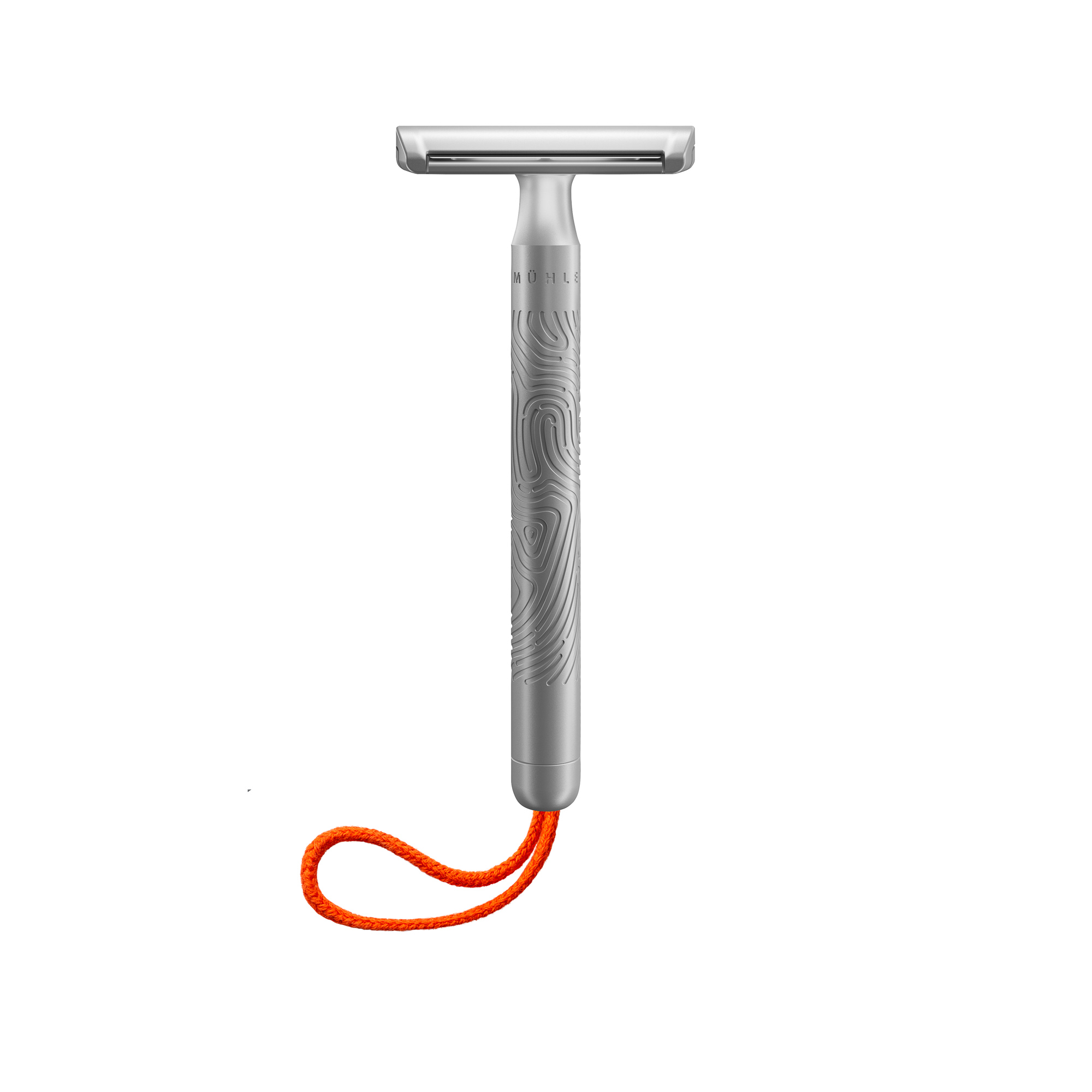 AMÜHLE - Rasierhobel - COMPANION Serie - für Körper- und Gesichtsrasur - unisex - Aufhängekordel coral