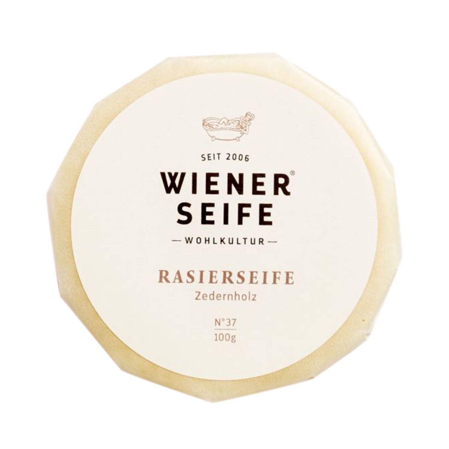 Wiener Seife - Rasierseife Zedernholz N°37 - Nachfüllscheibe