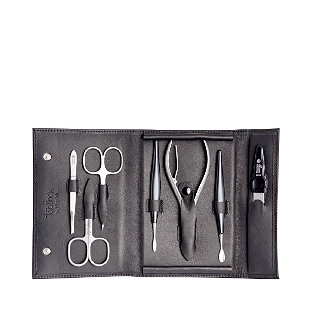 Niegeloh - Nevada - 7-tlg. Maniküre-Set in hochwertigem Leder-Etui