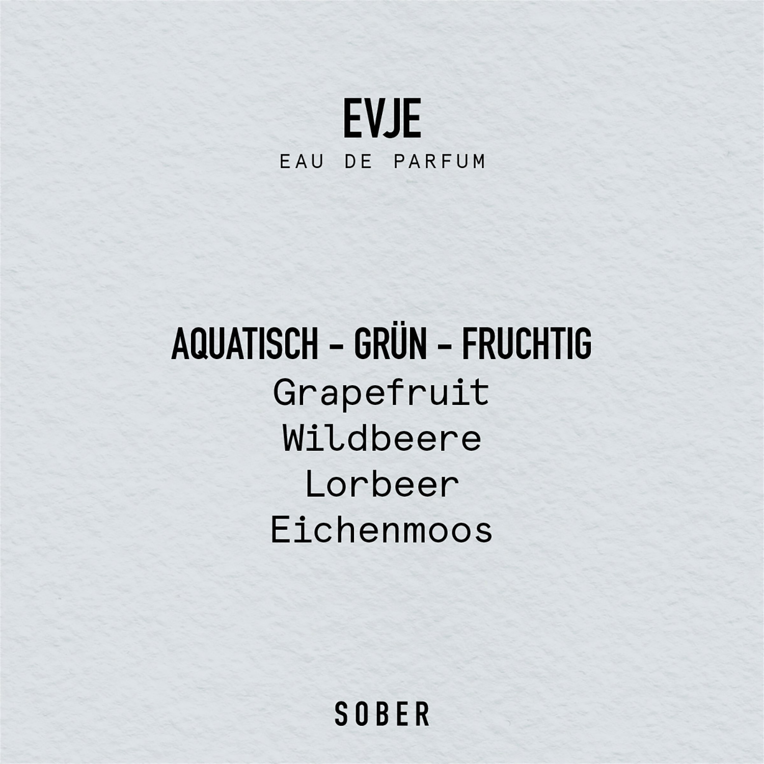 Sober - Eau de Parfum - EVJE