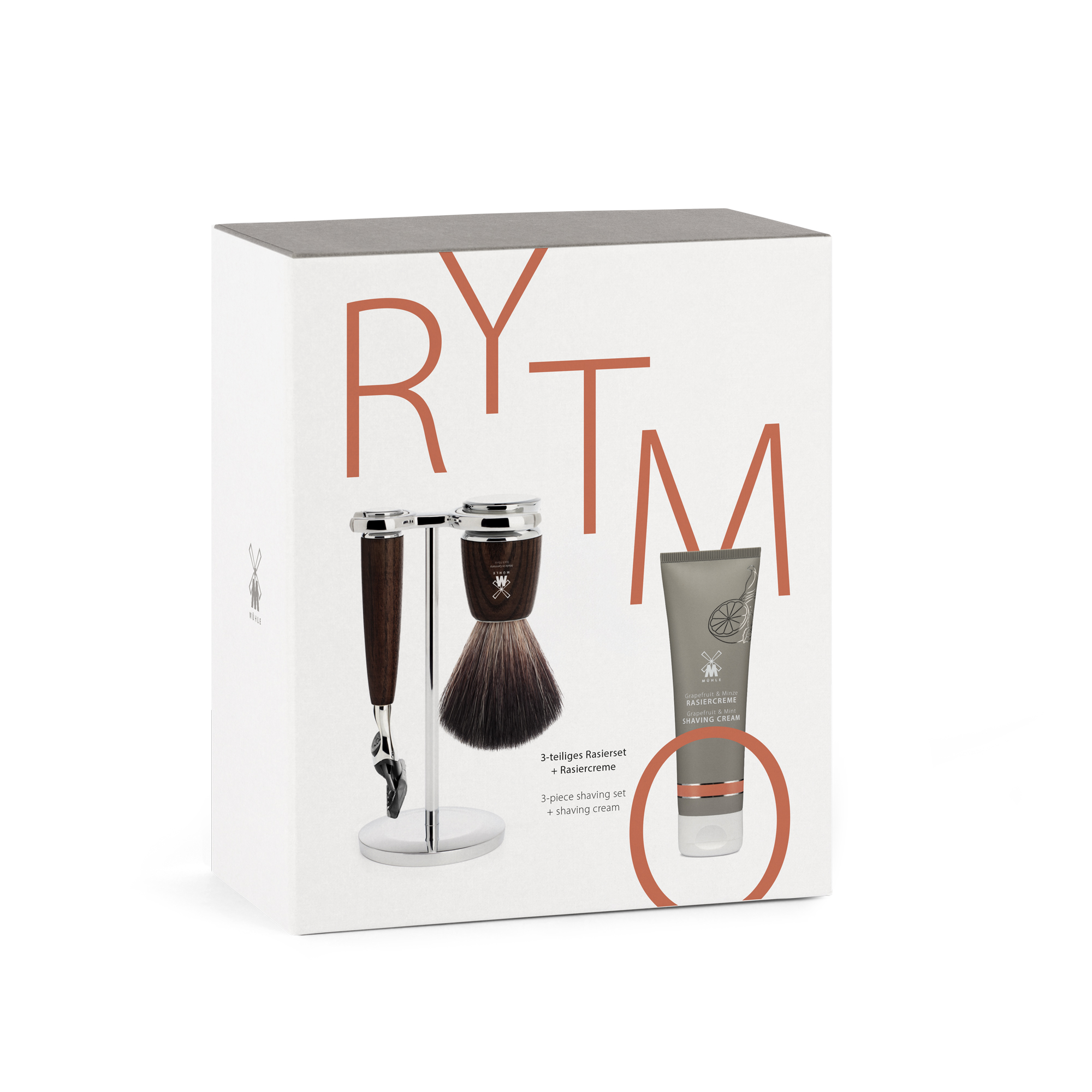 MÜHLE - Geschenkset - RYTMO - Rasierset mit Rasiercreme