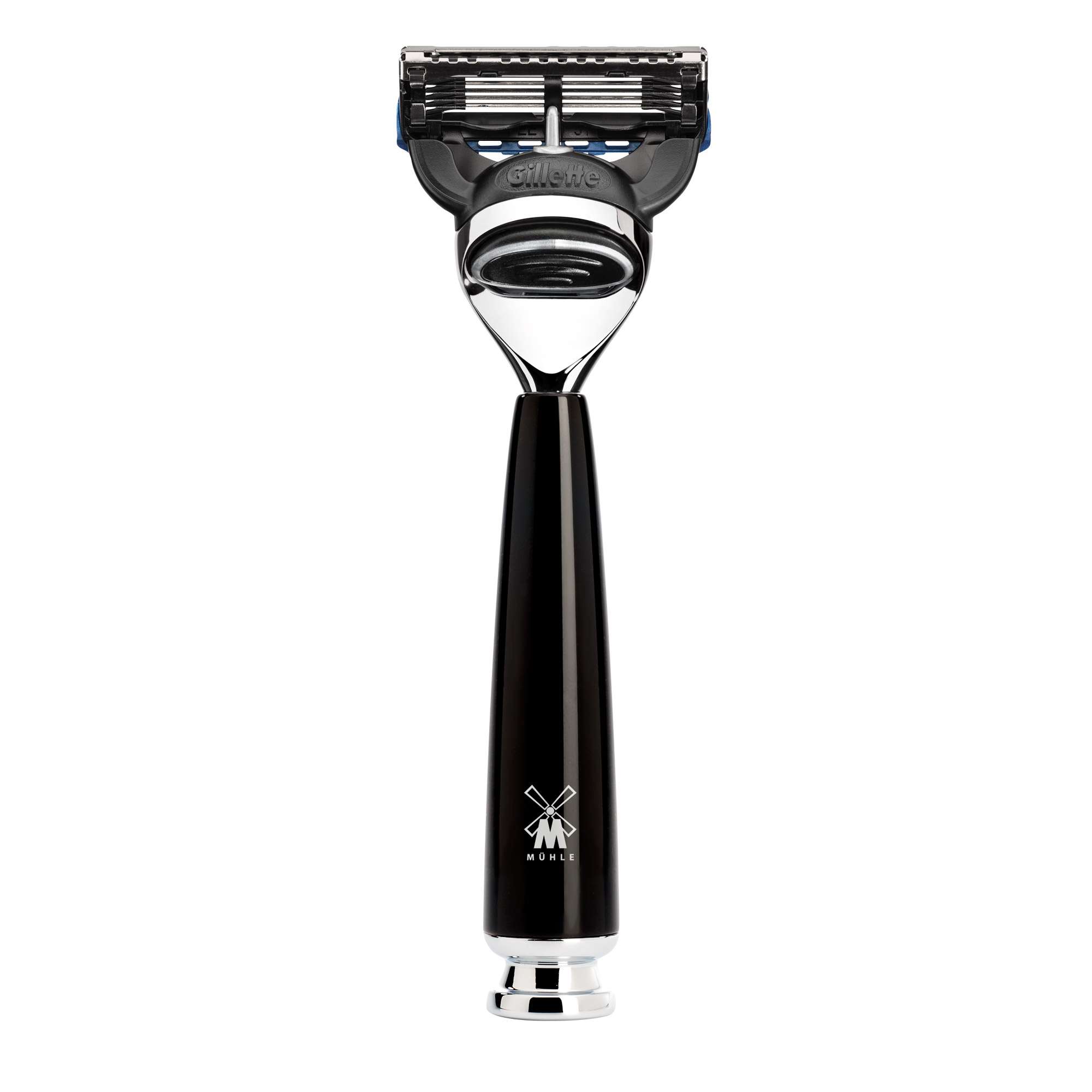 MÜHLE - Nassrasierer - RYTMO - Gillette® Fusion™ - Edelharz schwarz