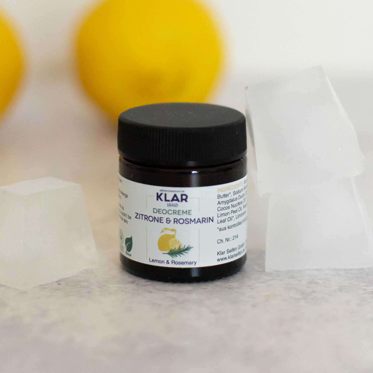 Klar's  - Deocreme - Zitrone & Rosmarin