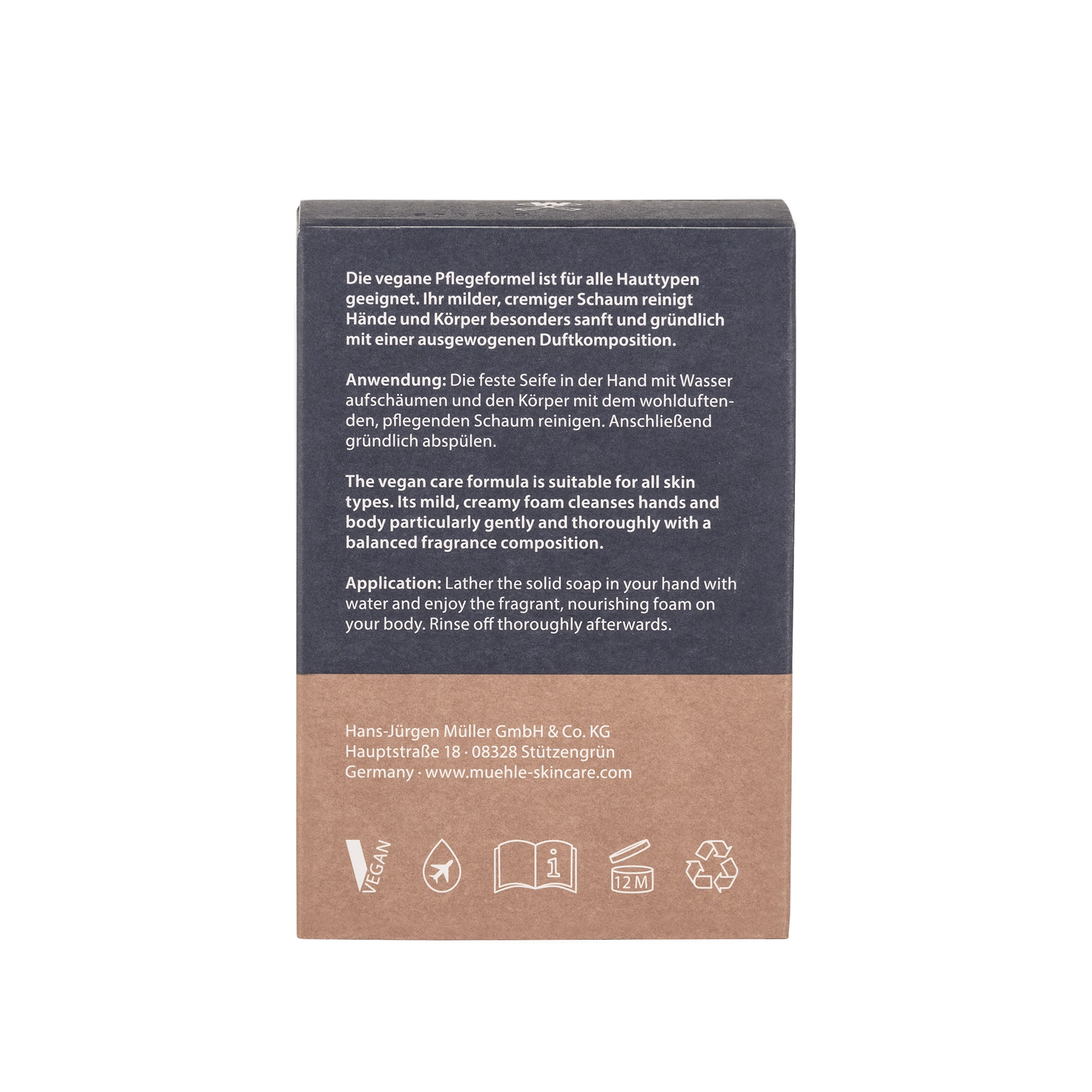 OFFLINE - Gratis - MÜHLE - Feste Körperseife - ESSENTIALS - Schwarze Johannisbeere & Zeder