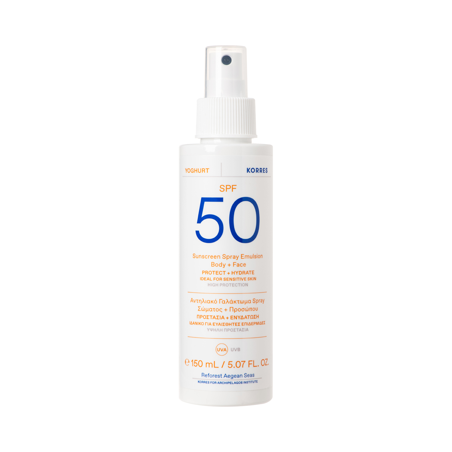 Korres - YOGHURT - Sonnenspray-Emulsion für Gesicht und Körper SPF50