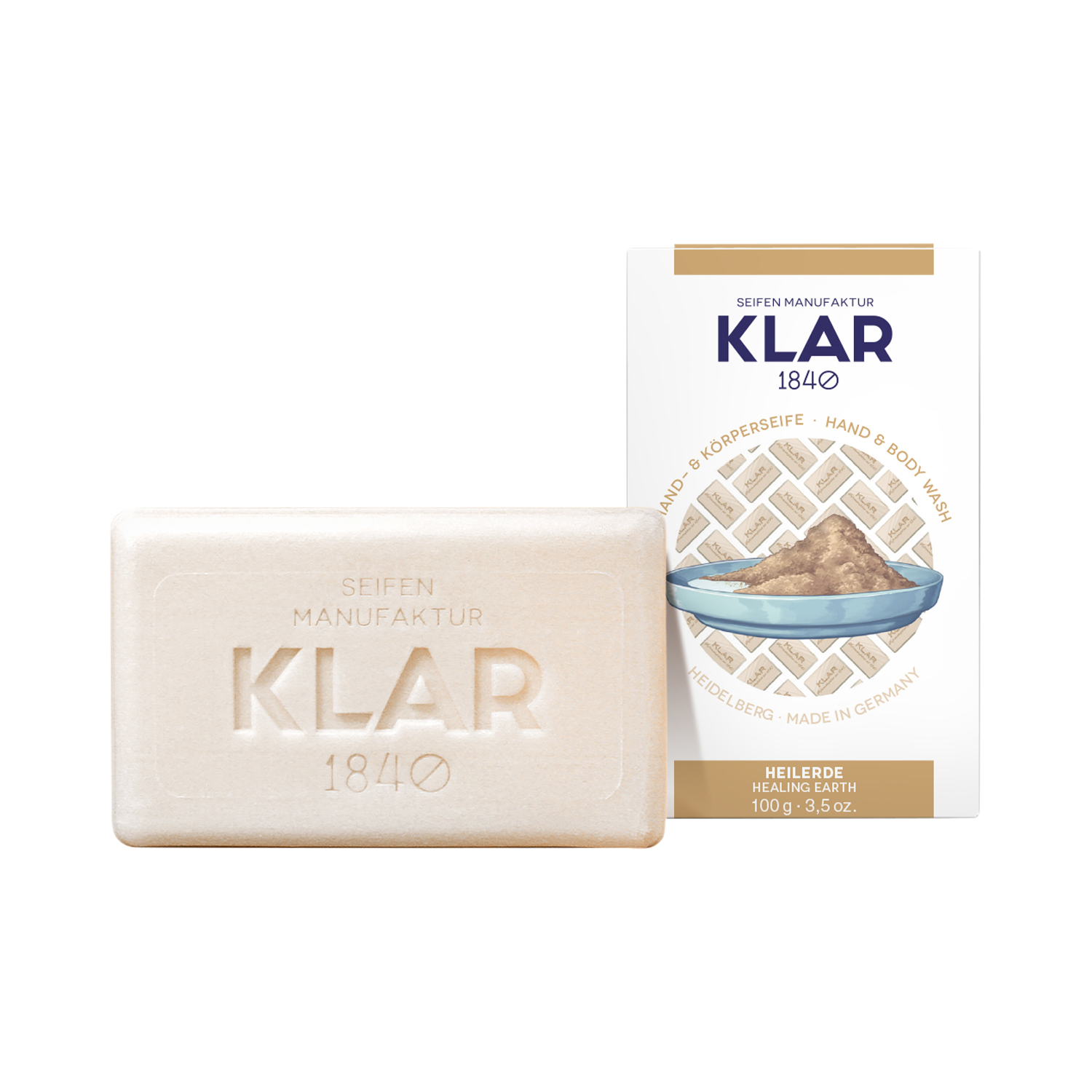 Klar's - Hand- & Körperseife - Heilerde - ohne Palmöl