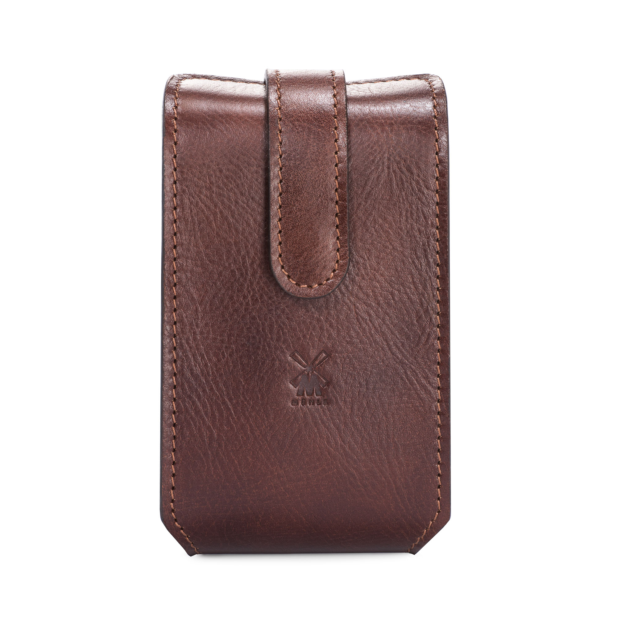 MÜHLE - Leder-Etui für Rasierset - TRAVEL - braun (ohne Inhalt)