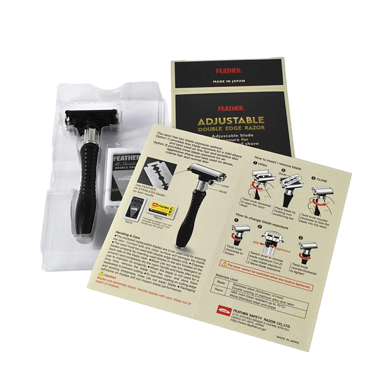 Feather - Rasierhobel "Adjustable"
