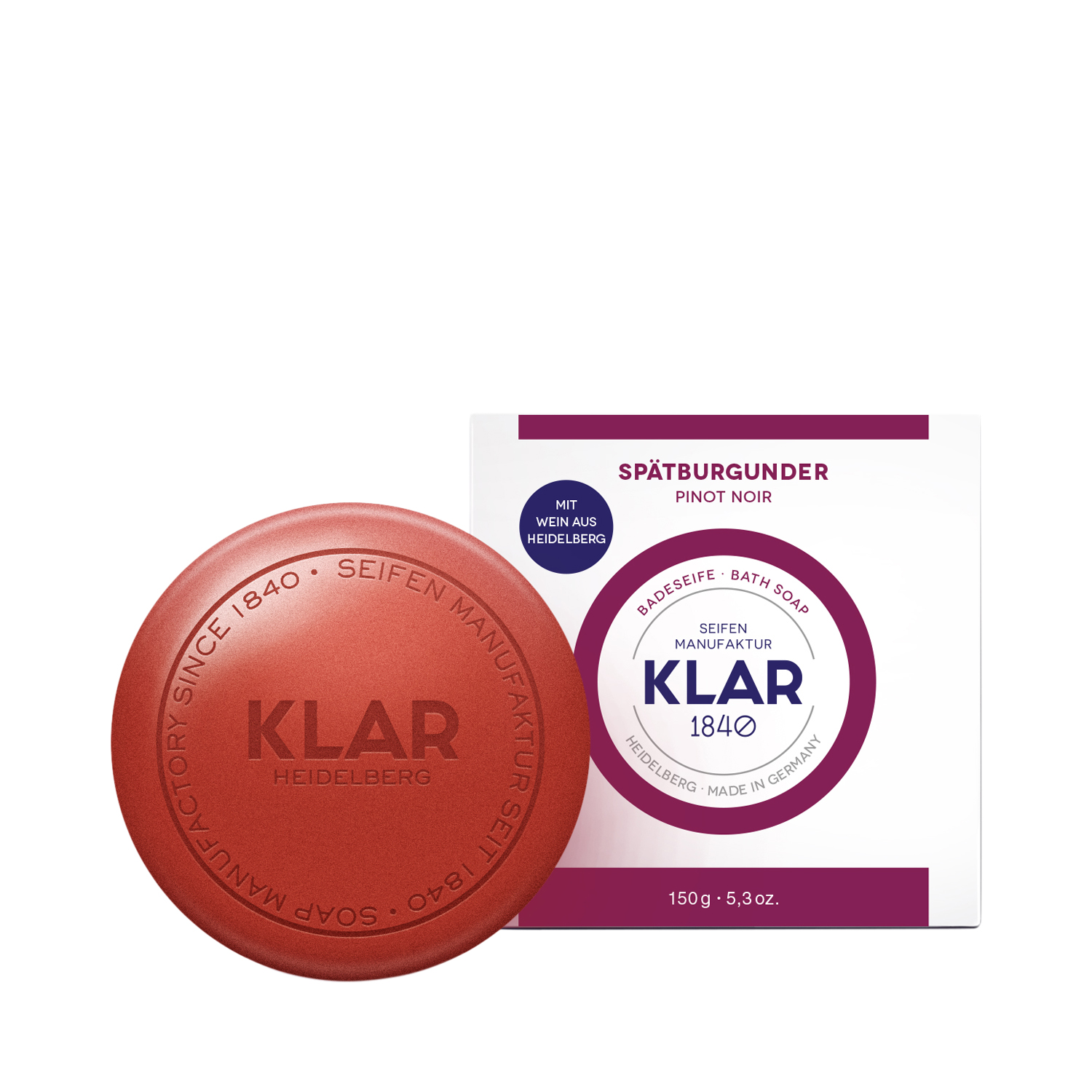 Klar's - Badeseife - Spätburgunder