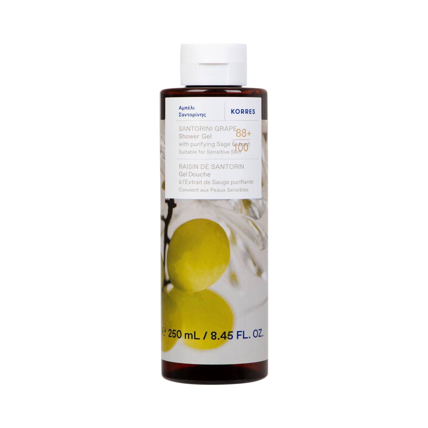 Korres - Santorini Grape Showergel - Revitalisierendes Duschgel mit mediterranem Aroma