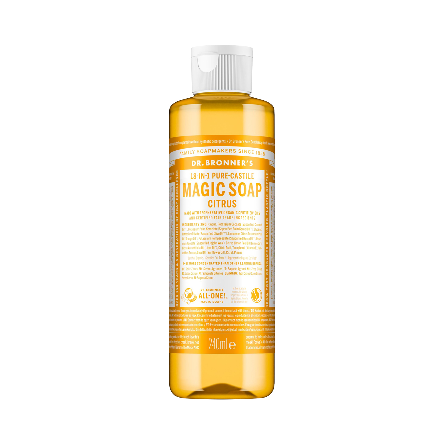 Dr. Bronner's - Liquid Soap Zitrus Orange - Flüssigseife & Duschgel