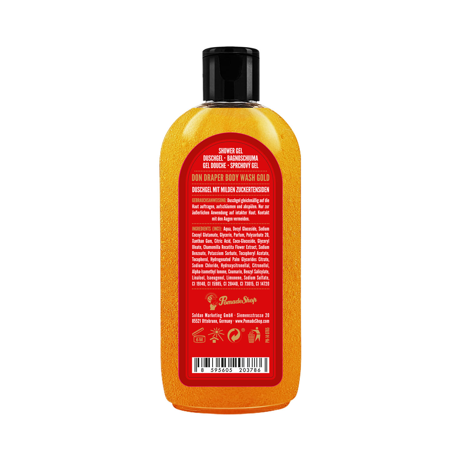 Don Draper - Body Wash Gold - Duschgel und Shampoo