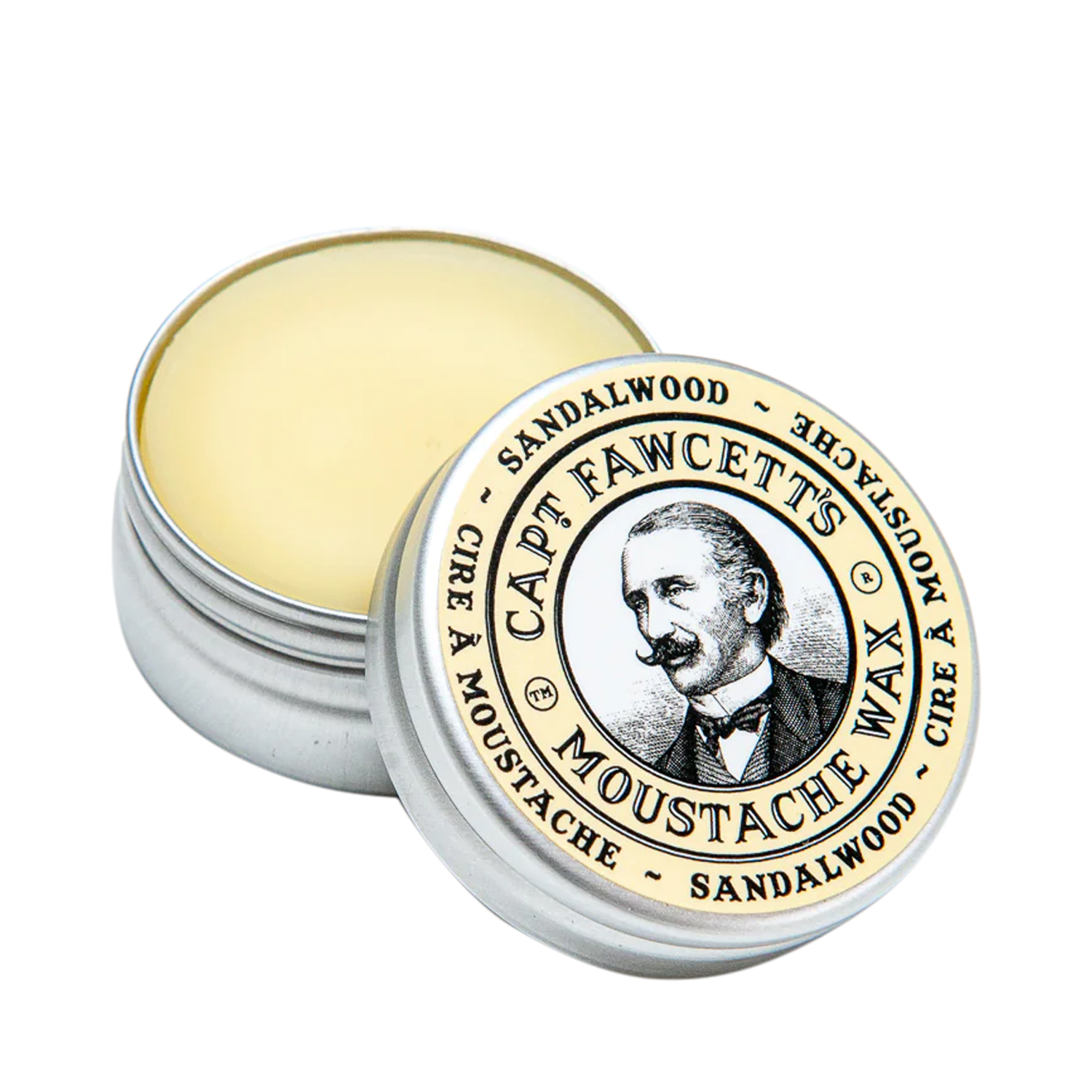 Captain Fawcett - Moustache Wax Sandelwood - Schnurrbartwachs Sandelholz