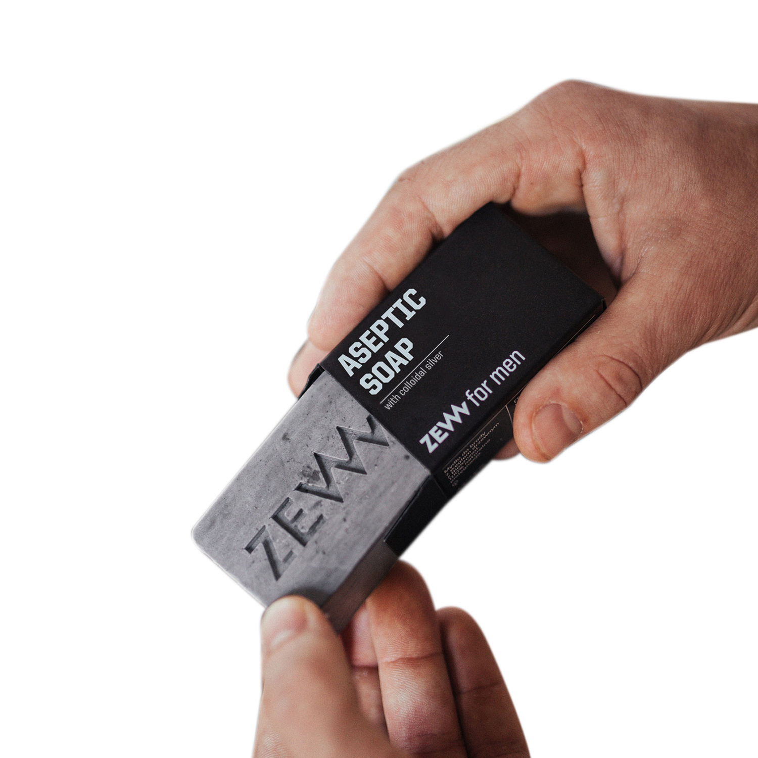 ZEW for men - Aseptic Soap - Seife mit Silber und Aktivkohle