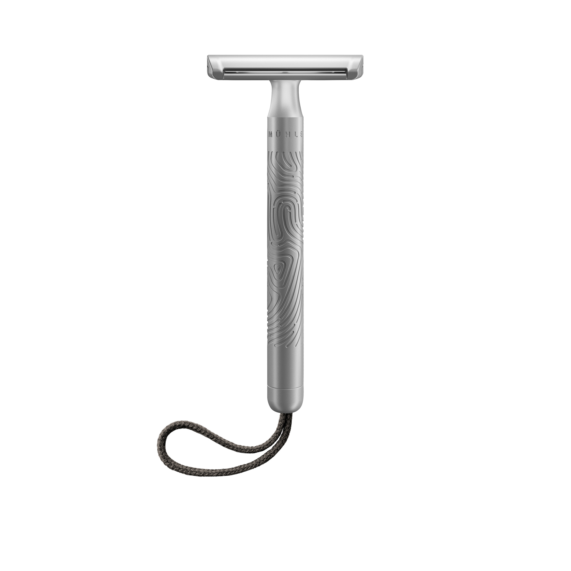 AMÜHLE - Rasierhobel - COMPANION Serie - für Körper- und Gesichtsrasur - unisex - Aufhängekordel stone