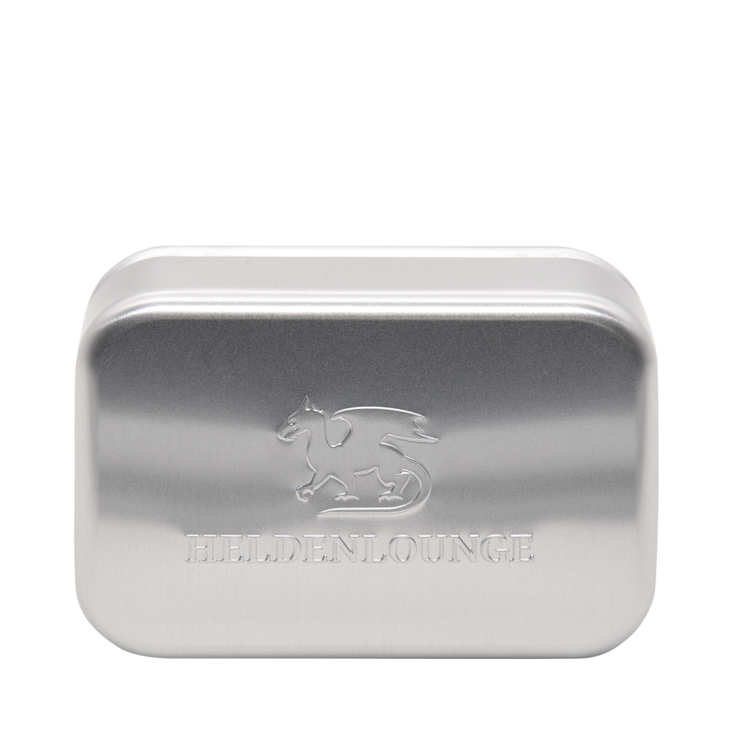 Heldenlounge - Seifendose aus Aluminium