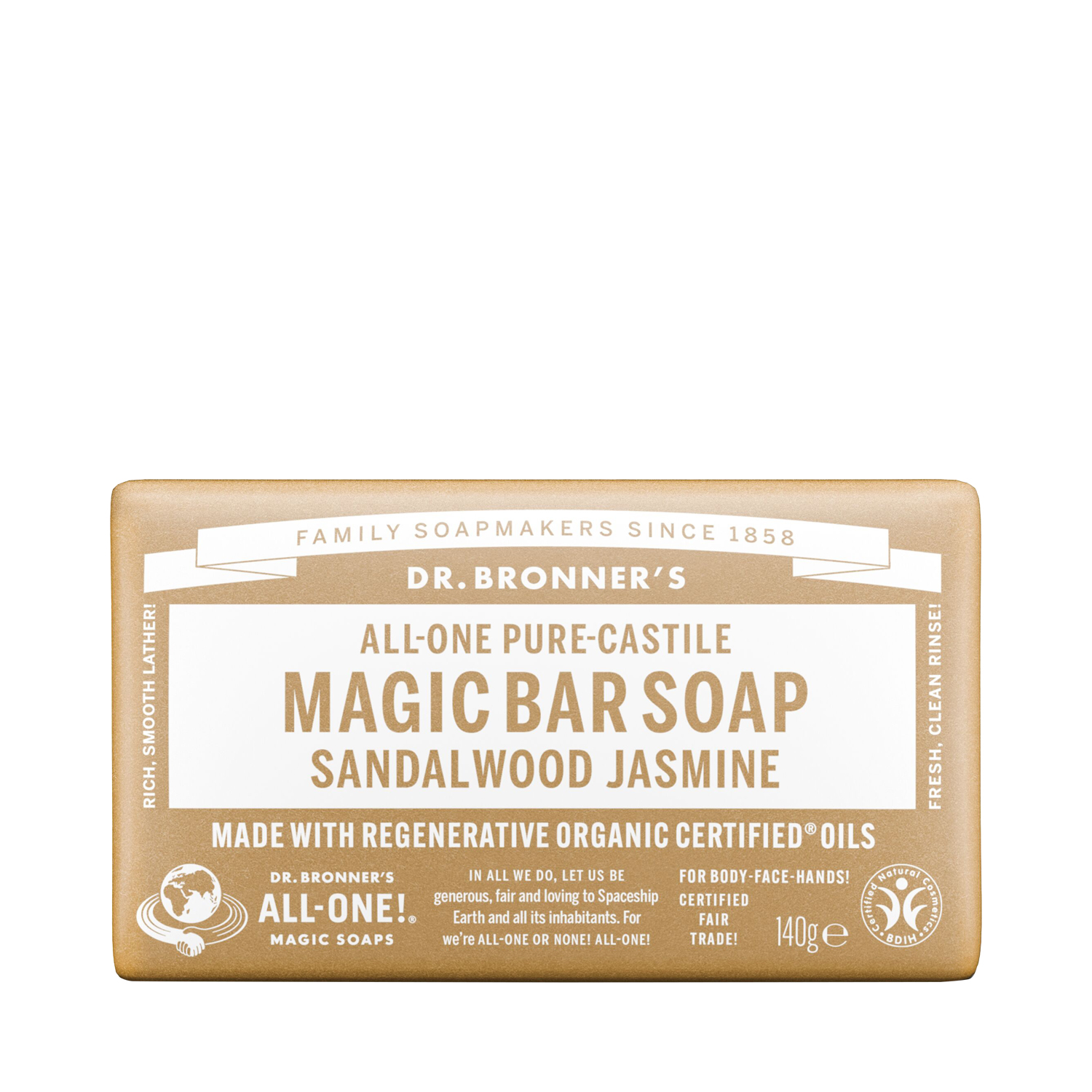 Dr. Bronner's - Bar Soap Sandelholz Jasmin - Reine Naturseife