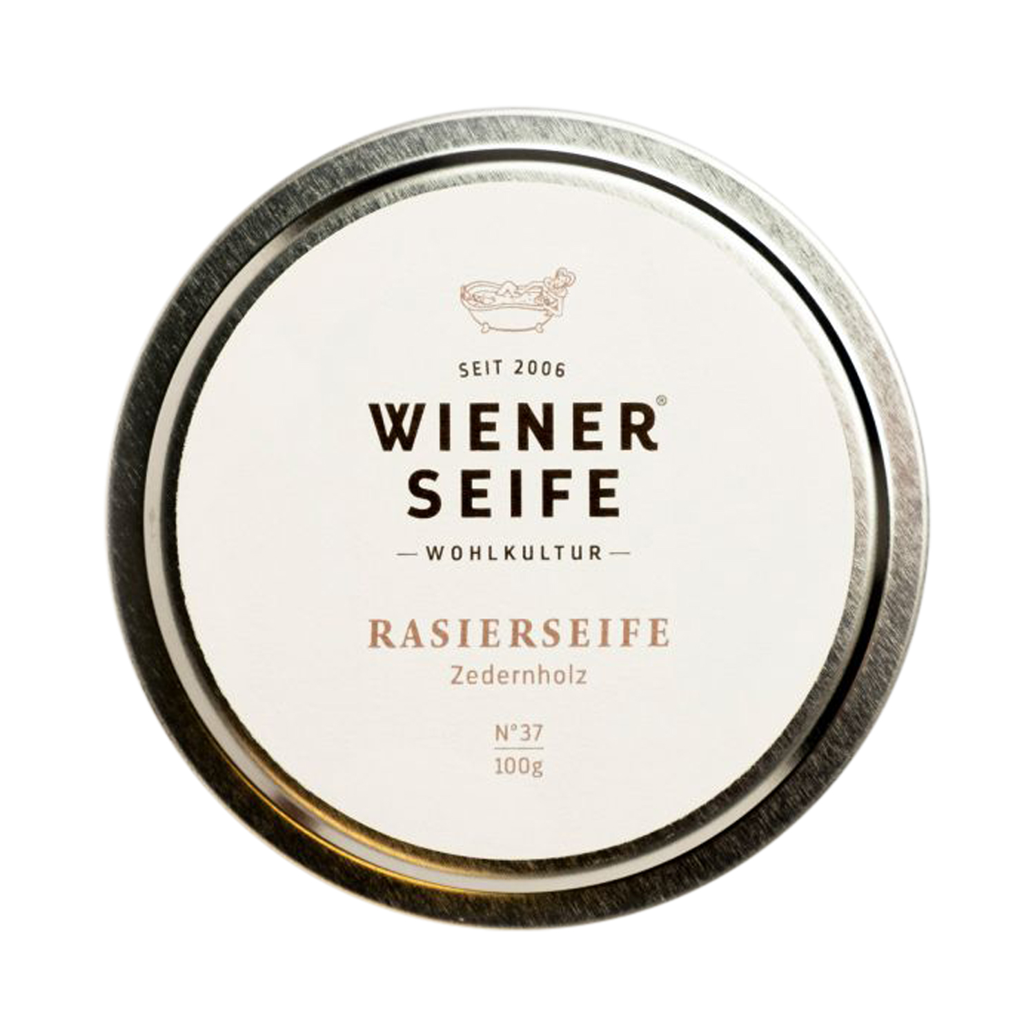 Wiener Seife - Rasierseife Zedernholz N°37 - Dose