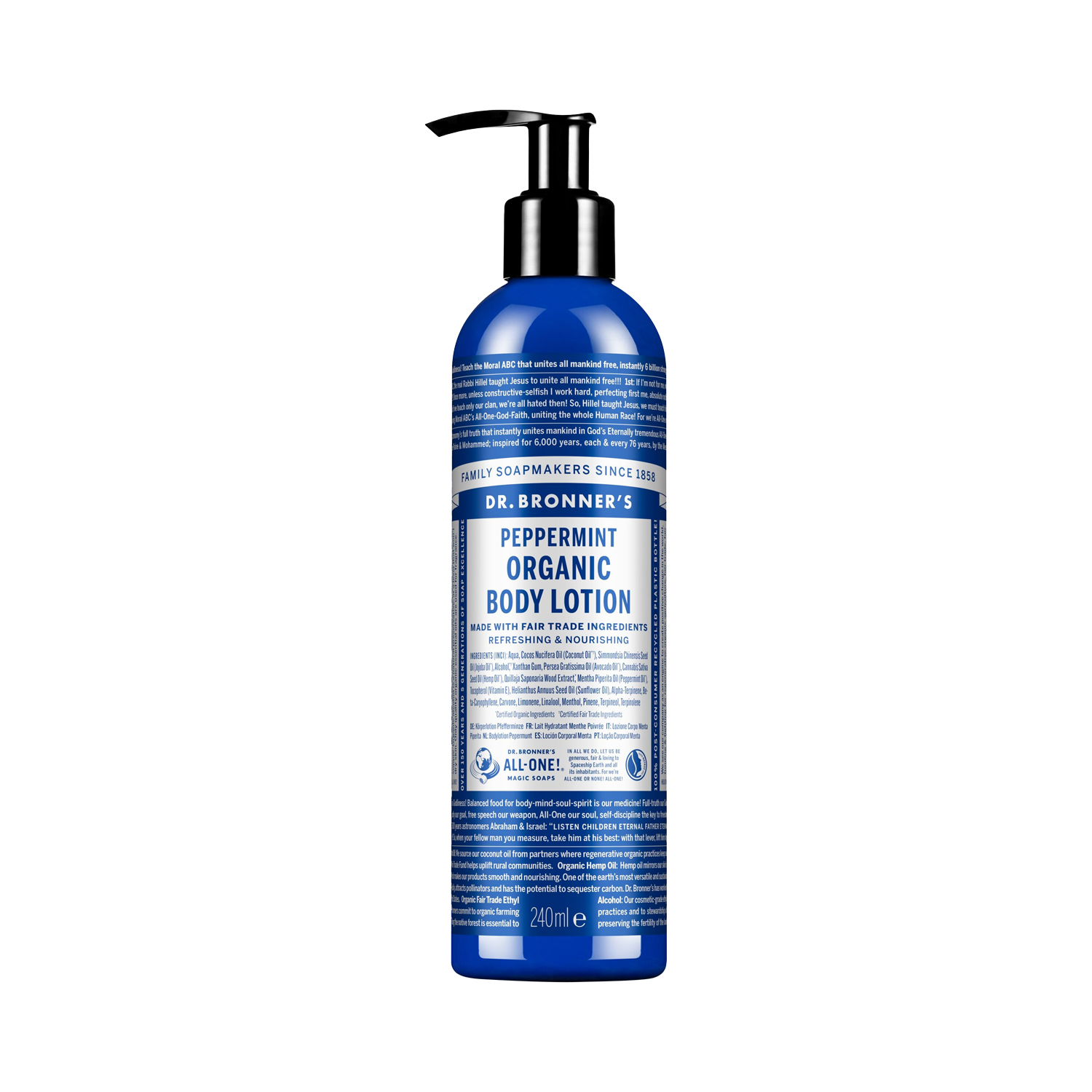 Dr. Bronner's - Lotion Pfefferminze - Biologische Körperlotion