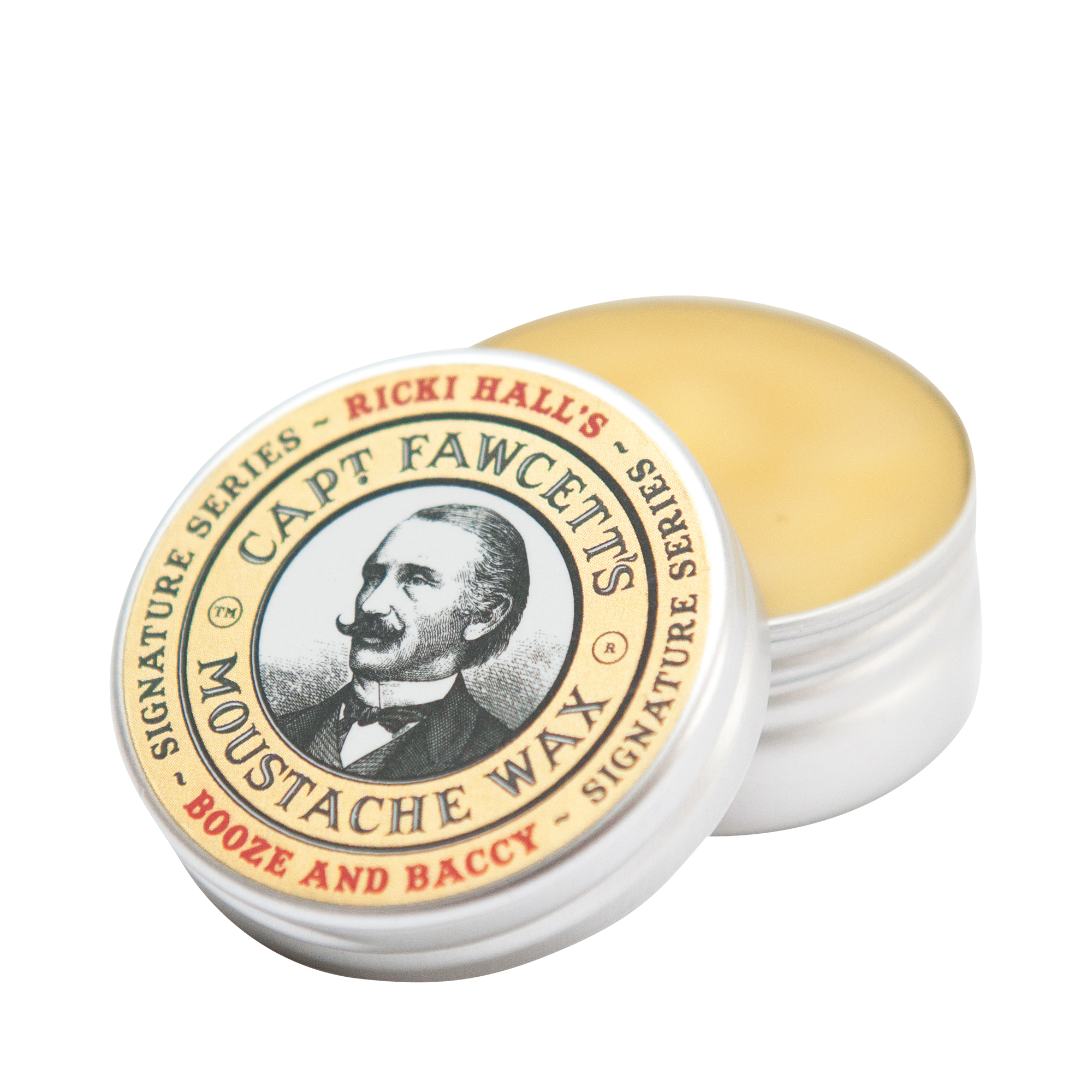 Captain Fawcett - Ricki Hall Booze & Baccy Moustache  Wax - Bartwachs