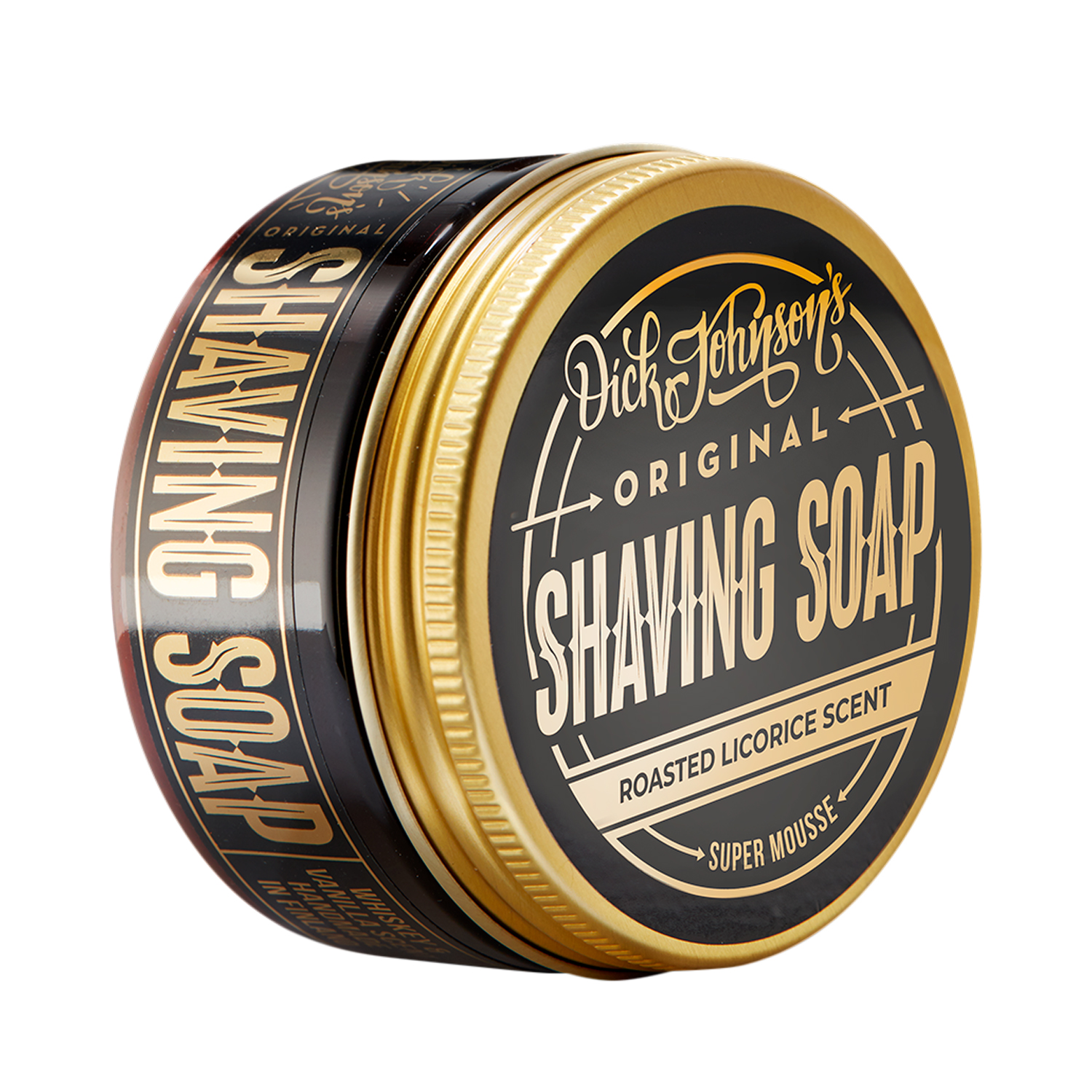 Dick Johnson - Shaving Soap Super Mousse - Roasted Licorice - Rasierseife