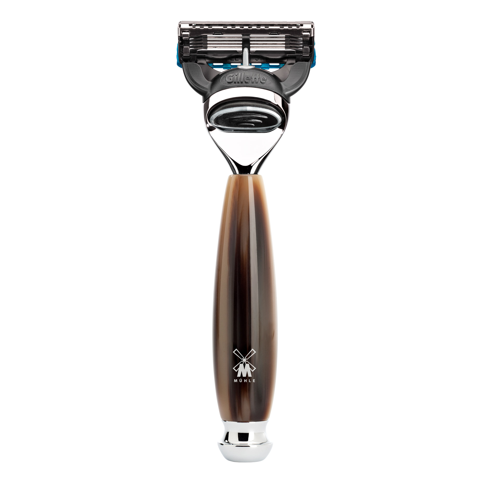 MÜHLE - Nassrasierer - VIVO - Gillette® Fusion™ - Edelharz hornbraun